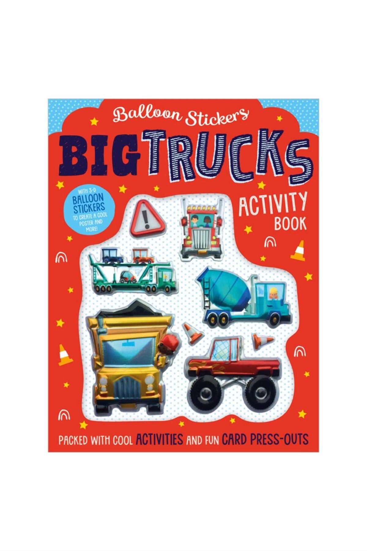 Make Believe Ideas Balloon Stickers Big Trucks Activity Book