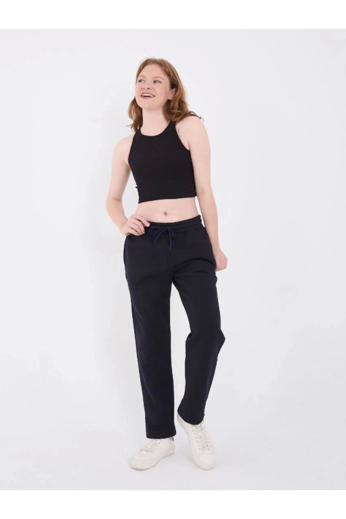 POLEXP Rahat ve Şık Unisex Eşofman Pantolon - Lacivert
