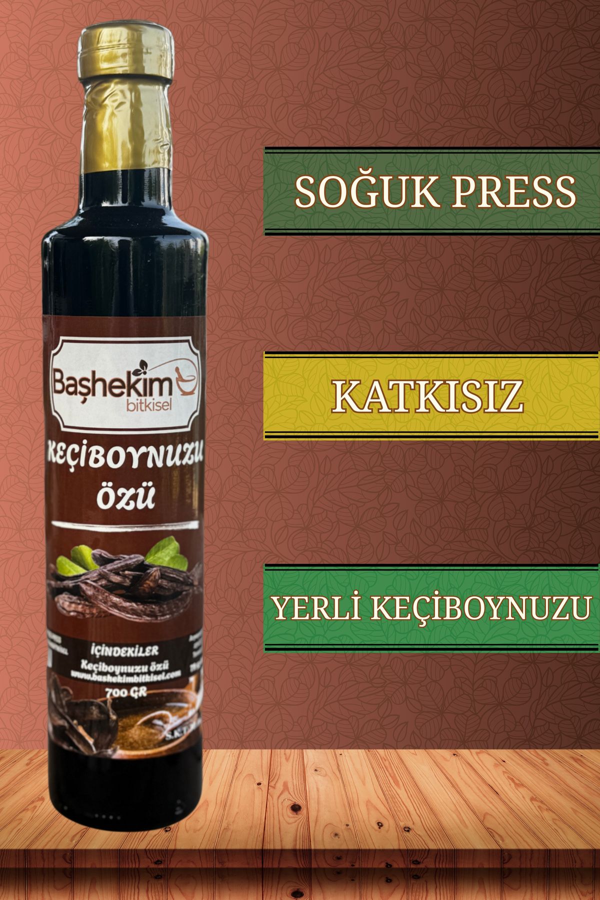 Başhekim Keçiboynuzu Özü 700 Gr Soğuk Press Yerli Keçiboynuzu Katkısız Saf Isıl İşlem Görmemiş