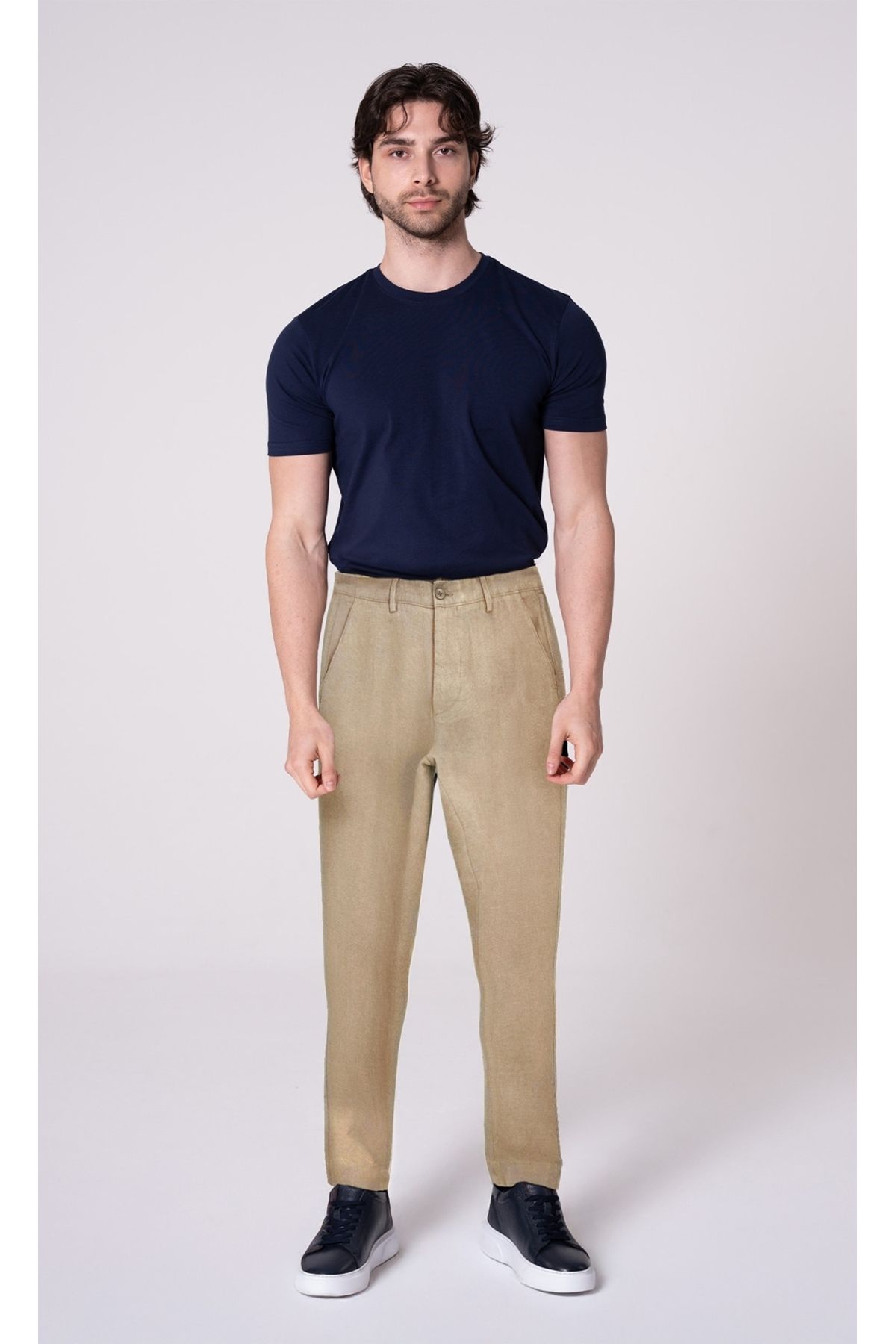 CRAFTLABEL Yeni Sezon Erkek %100 Keten Pantolon- Cepli, Terletmez