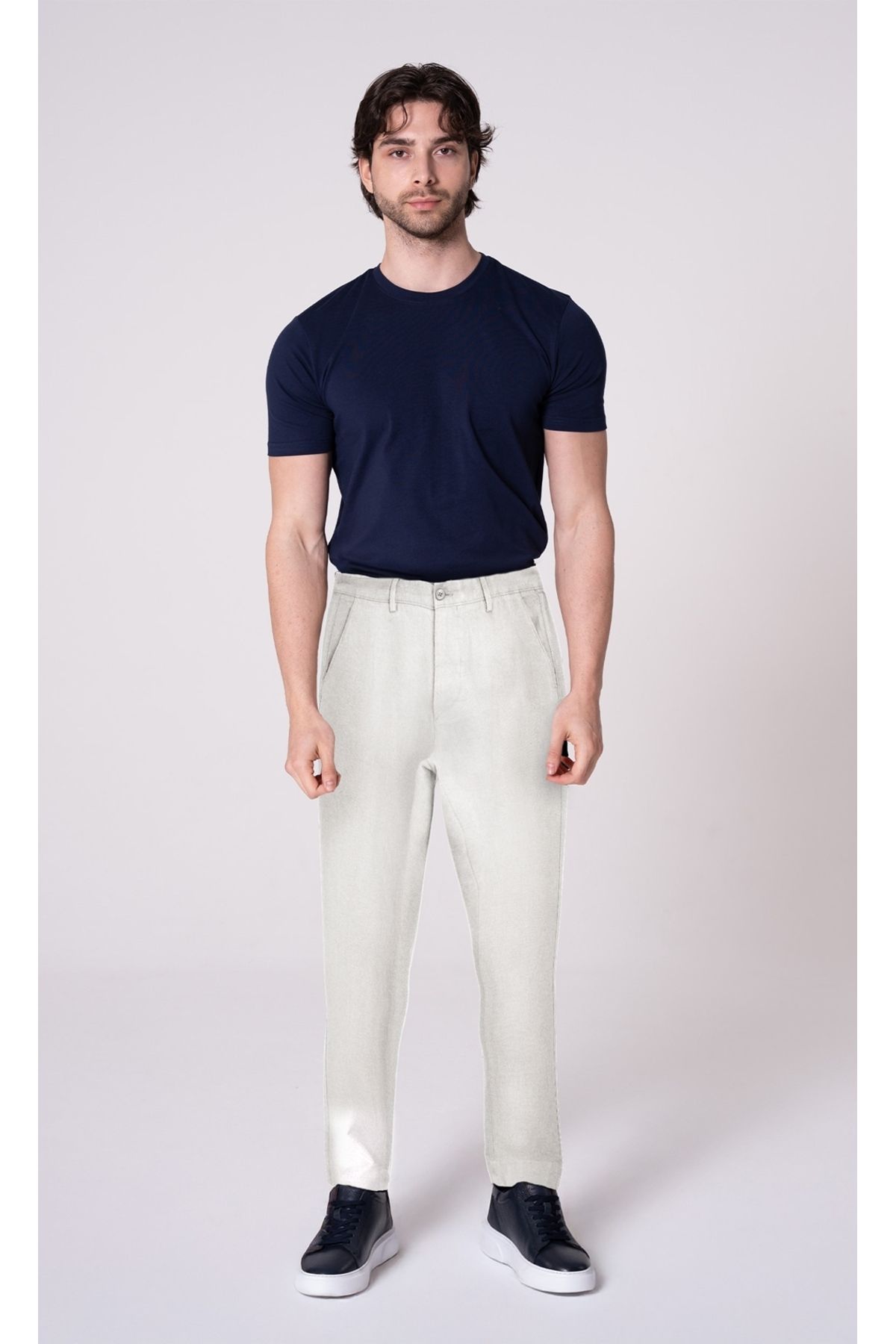 CRAFTLABEL Yeni Sezon Erkek %100 Keten Pantolon- Cepli, Terletmez