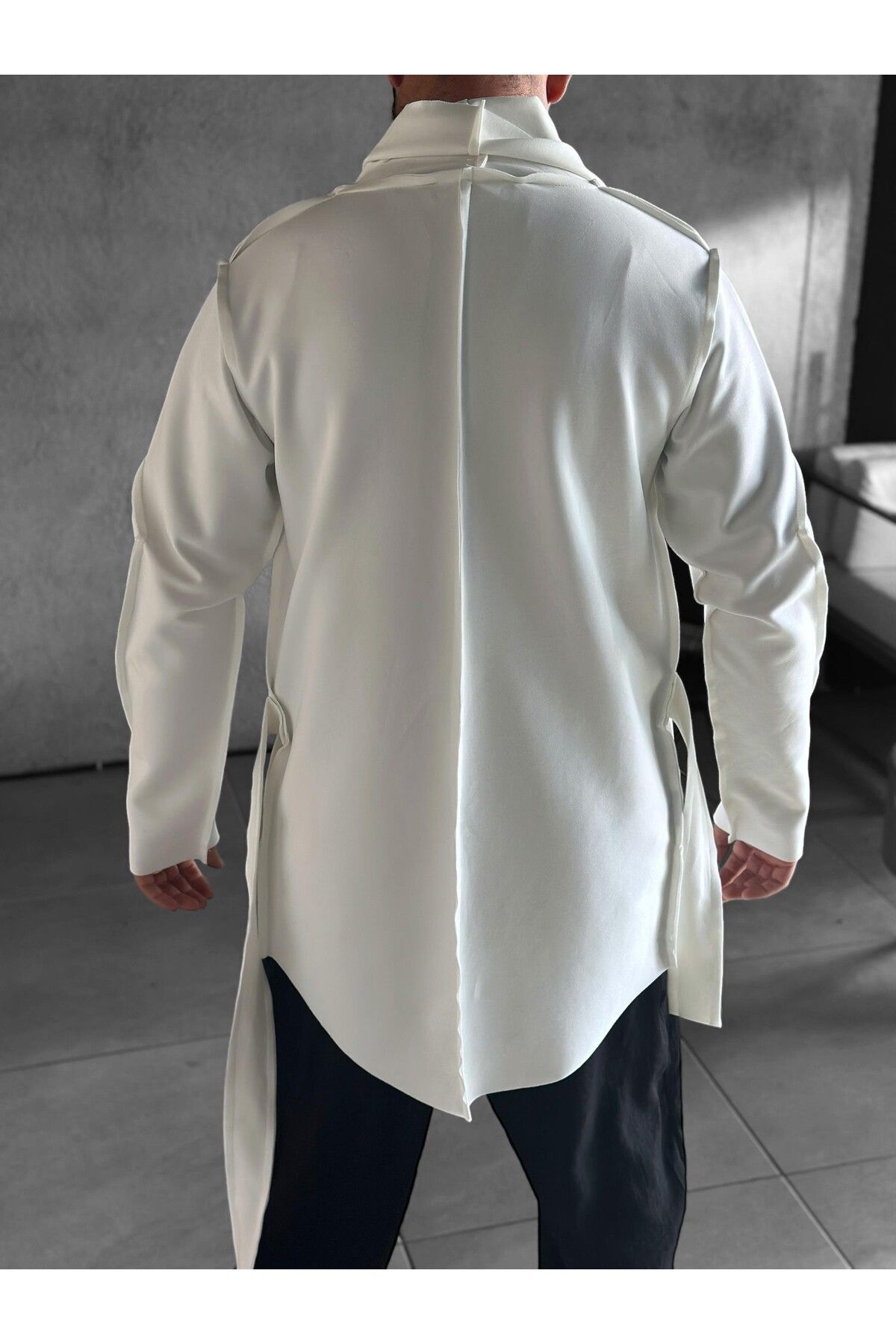 پانچو مردانه ECRU BAT CUT اورجینال COCOPELLI