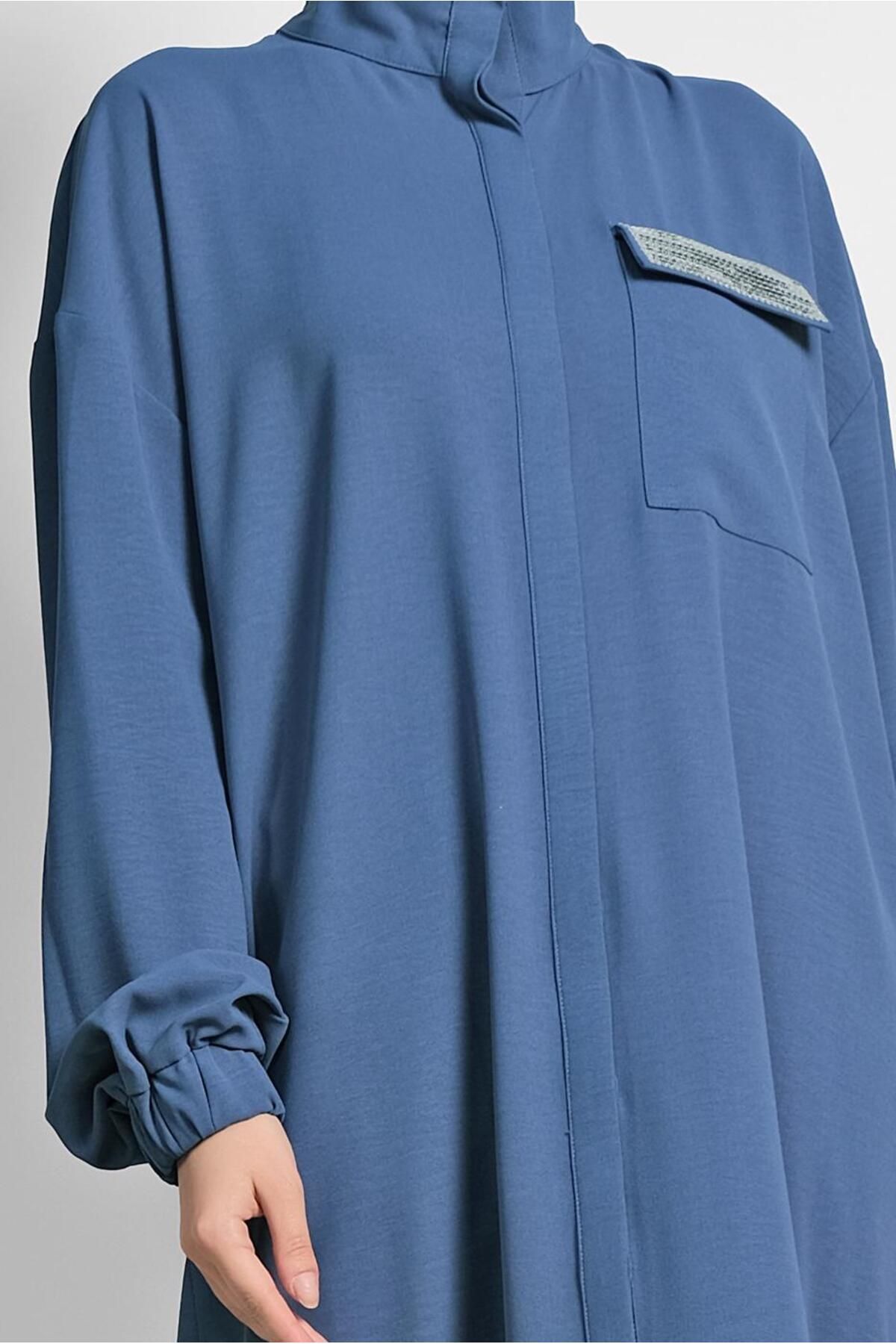 Alvina-Elastic Tunic 4053 with Cuffs and Skirt Nib 4