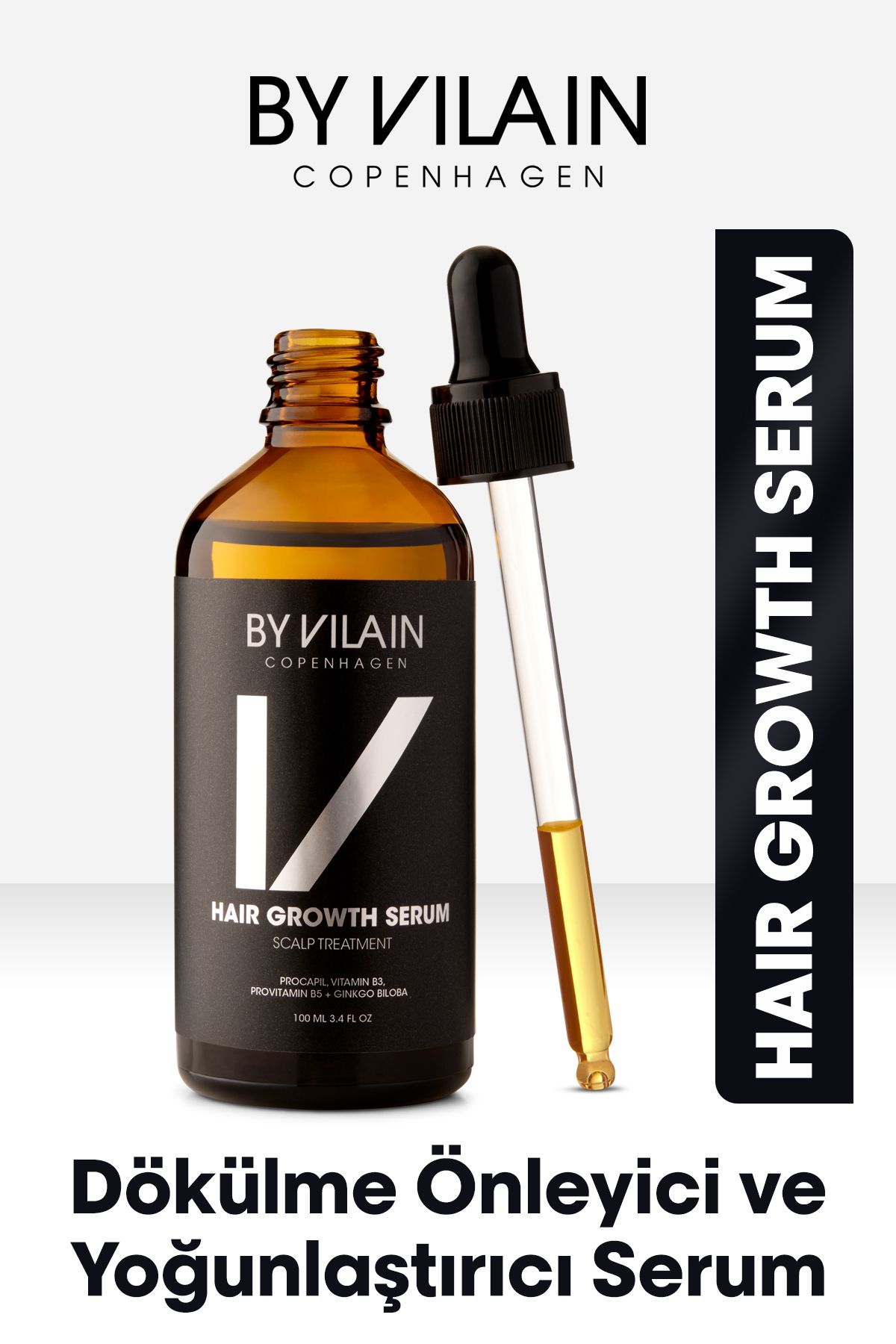 By Vilain Hair Growth Serum Dökülme Önleyici Yoğunlaştırıcı Serum 100ml