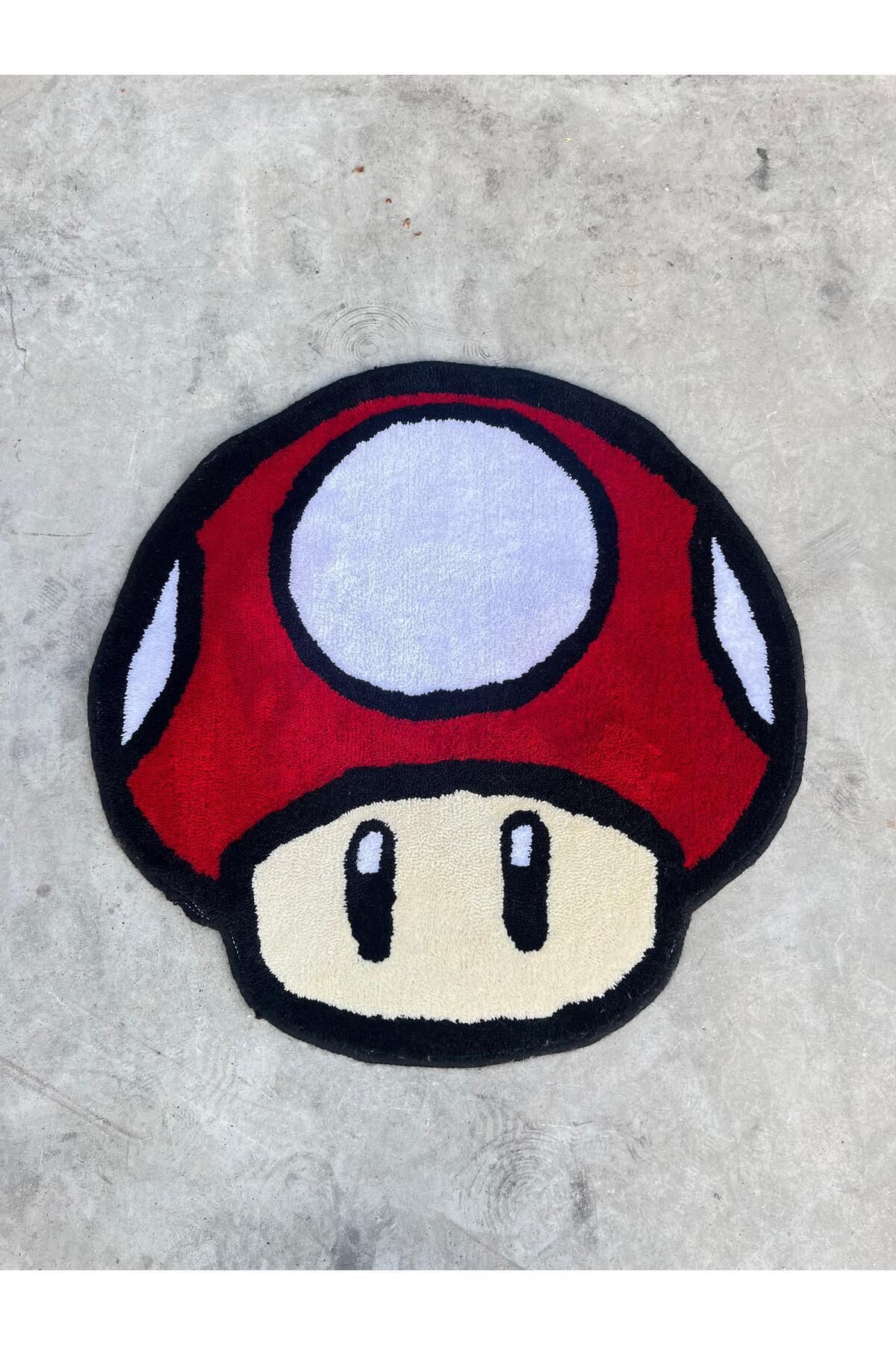 Rell Home El Yapımı Super Mario Mantar Tufting Halı