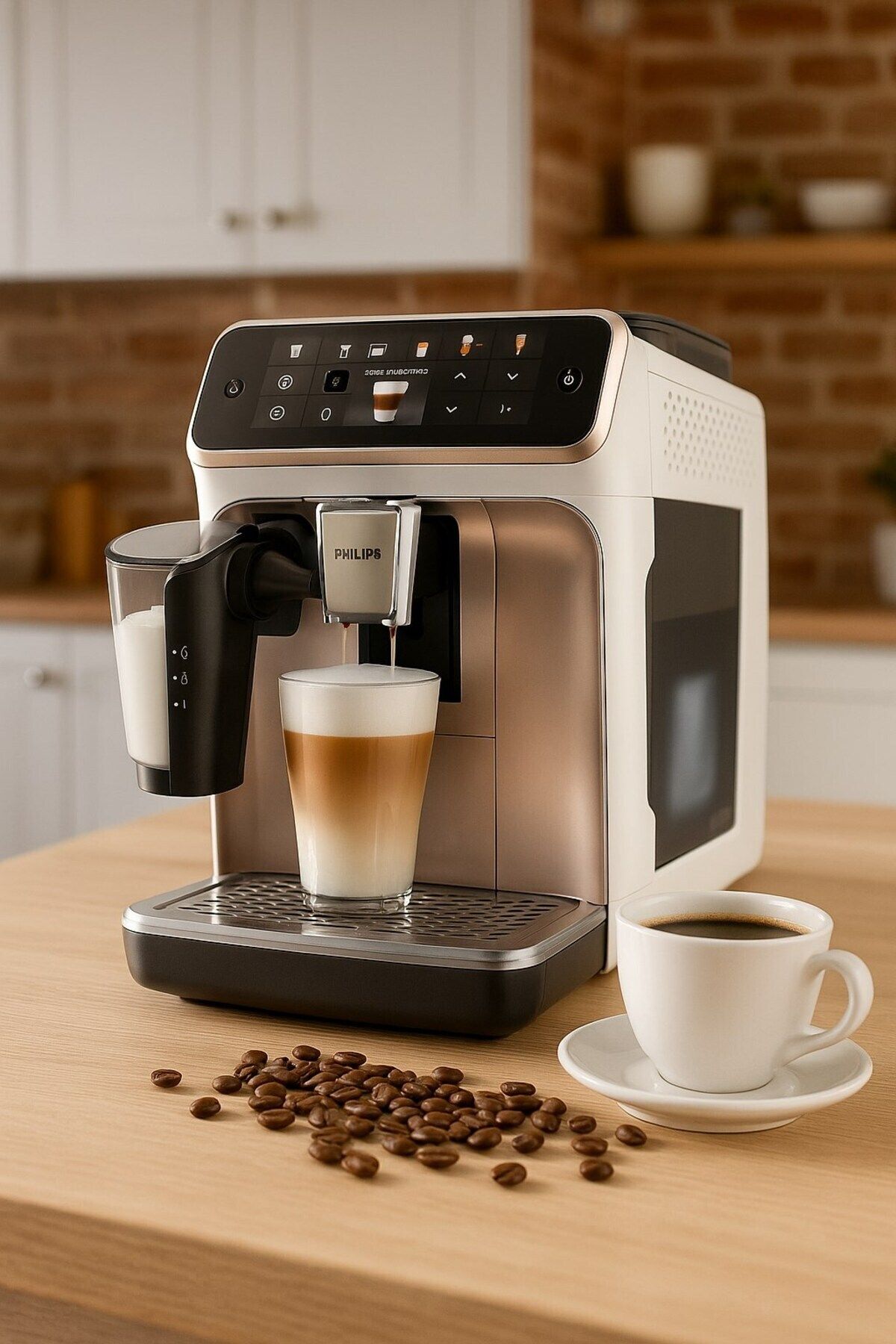 Philips 5500 Serisi Espresso Makinesi, 20 Sıcak ve Soğuk İçecek Espresso, sütlü latte, cappuccino vb.