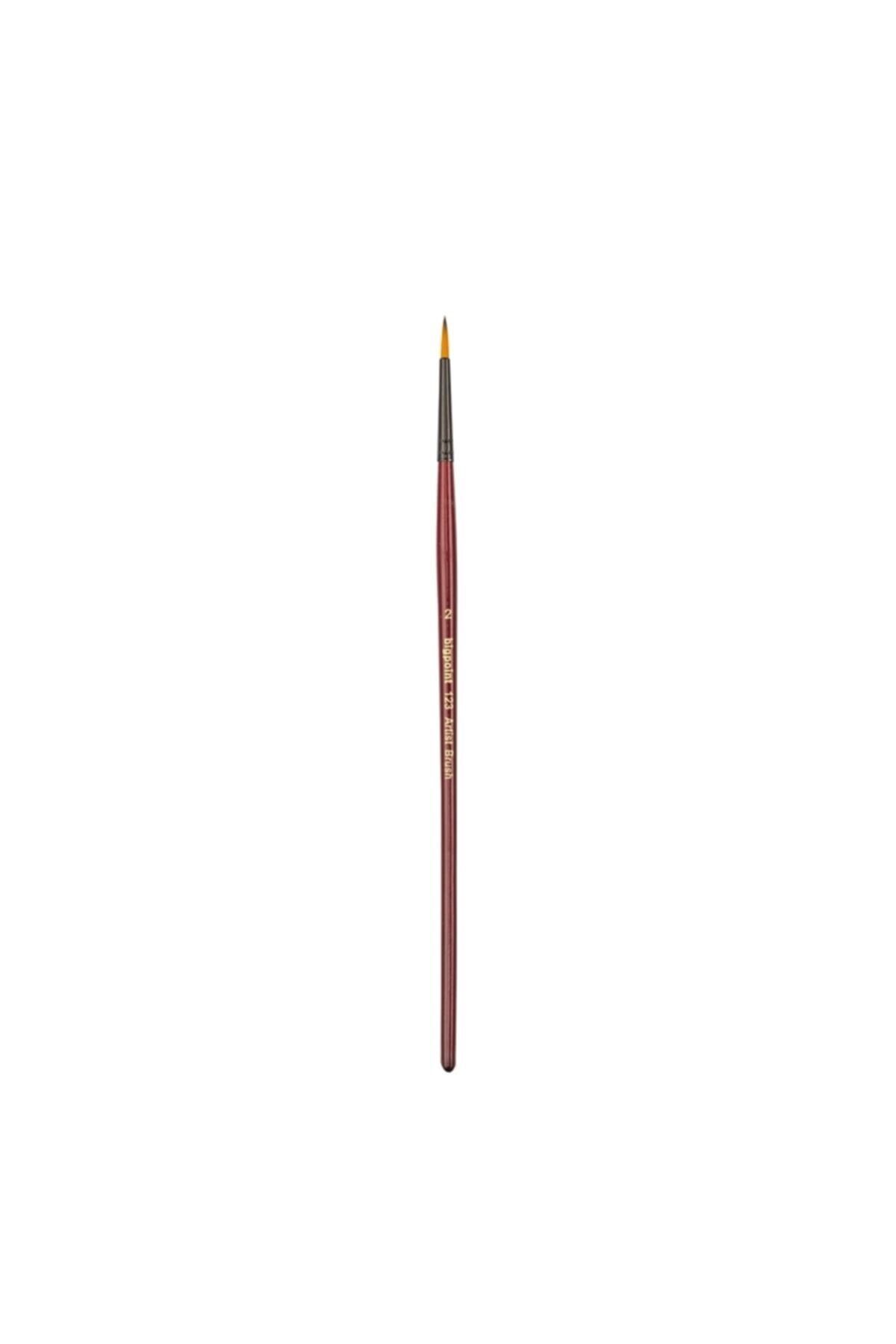 Bigpoint-123 Series Synthetic Bristle Round Brush No 2/0 Box of 12 2