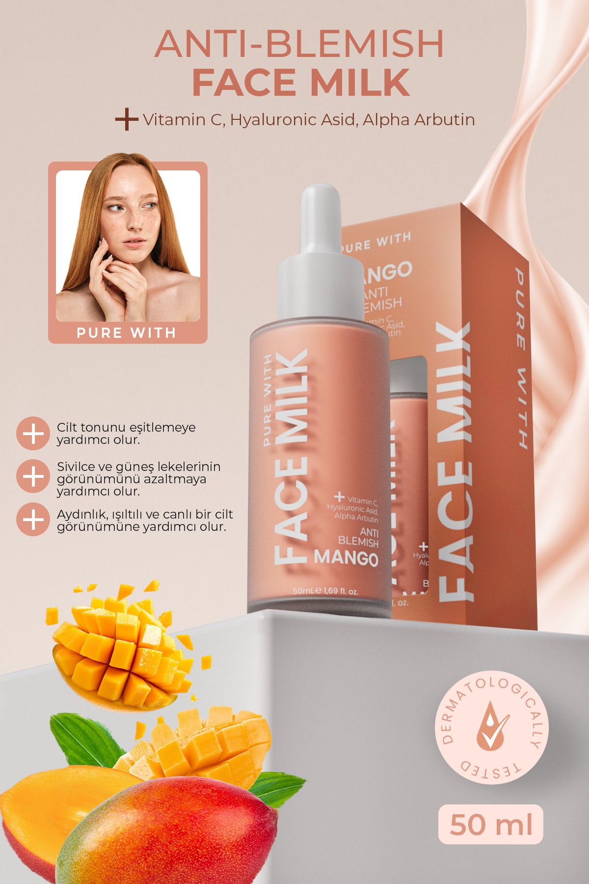 Purewith Face Milk Anti- Blemish C vitamini