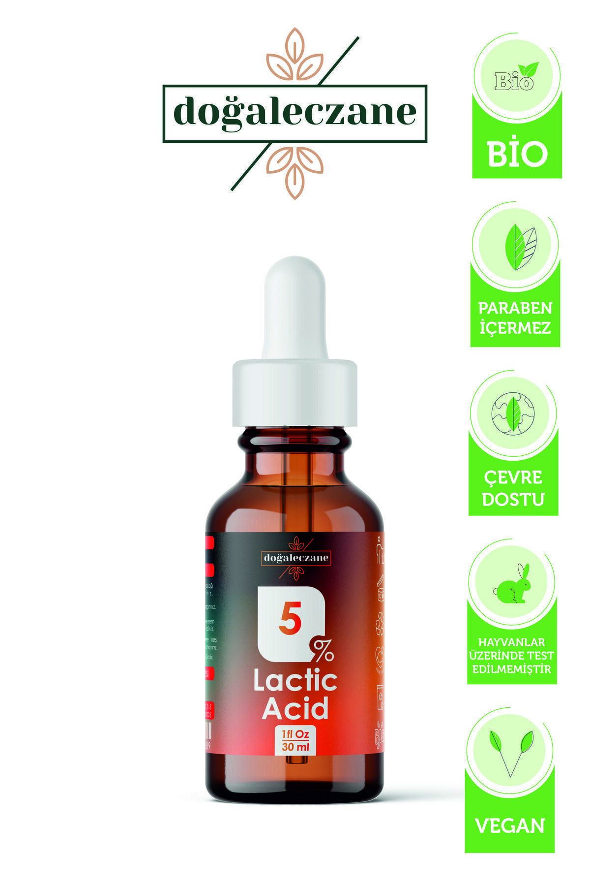 Genital Bölge  Kararmış Bölge Koltuk Altı Laktik Asit %5 | Lactic Acid Peeling 30 Ml — PGSS-L5 — تصویر 4 از 5