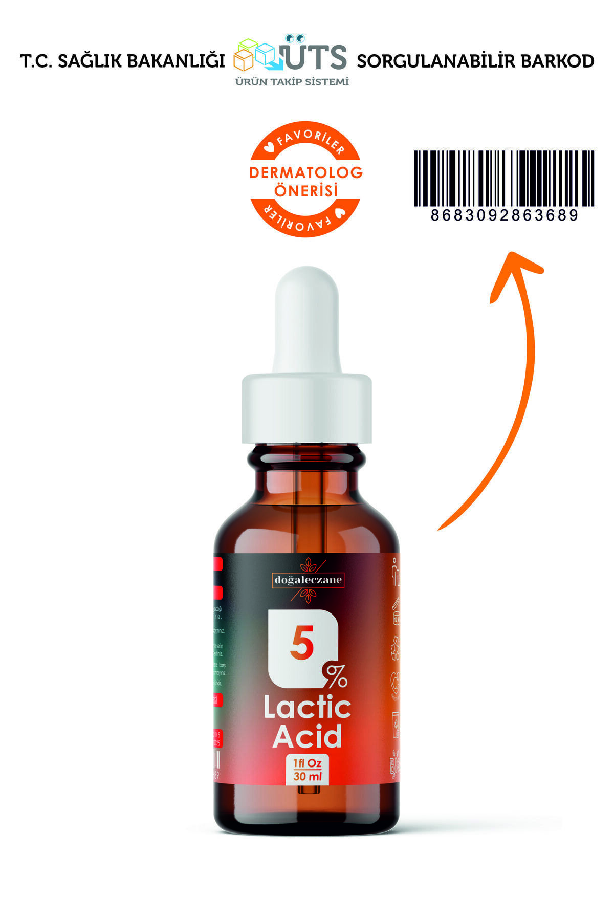 Genital Bölge  Kararmış Bölge Koltuk Altı Laktik Asit %5 | Lactic Acid Peeling 30 Ml — PGSS-L5 — تصویر 3 از 5
