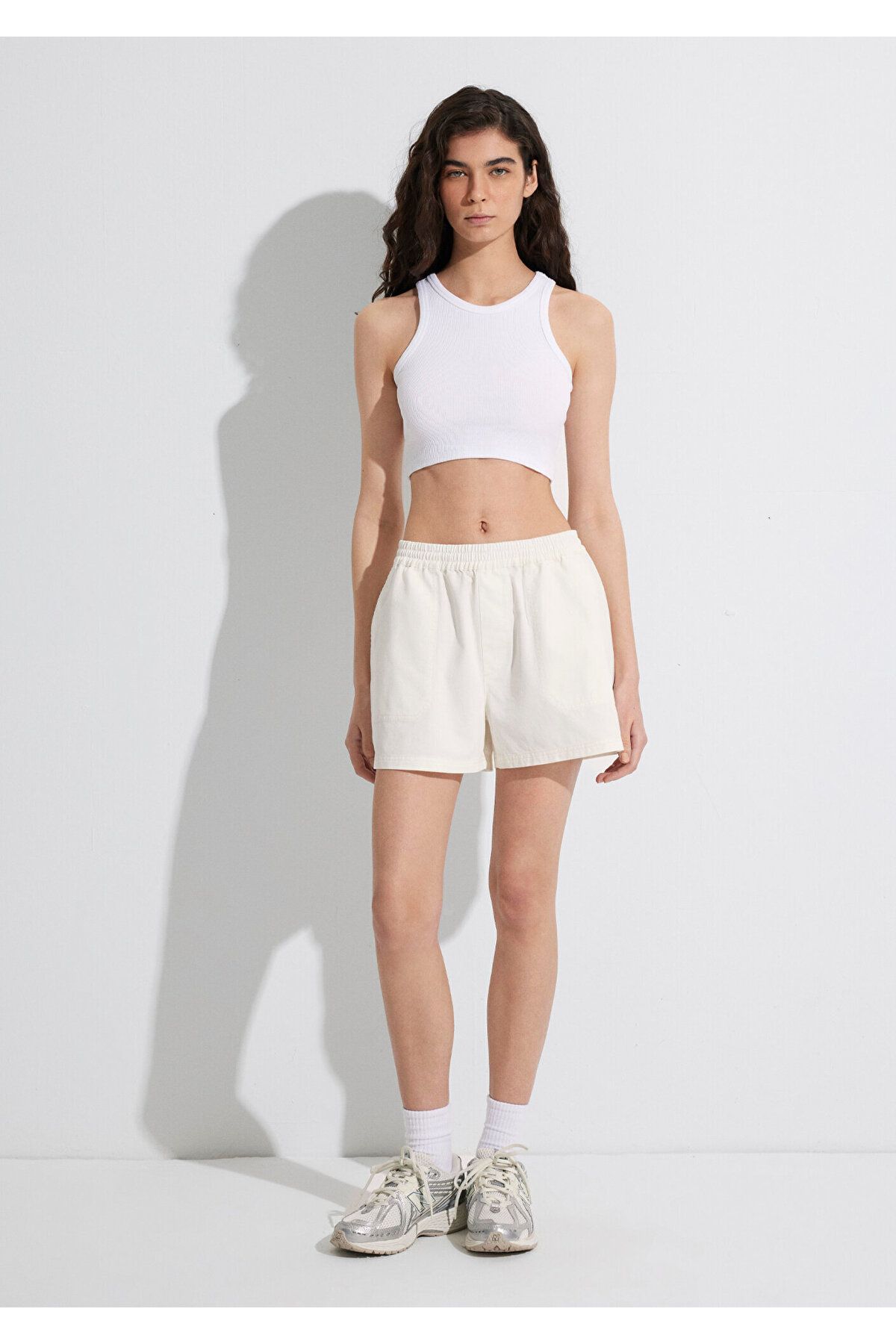 Mavi-Ecru Basic Shorts 1410189-80194 4