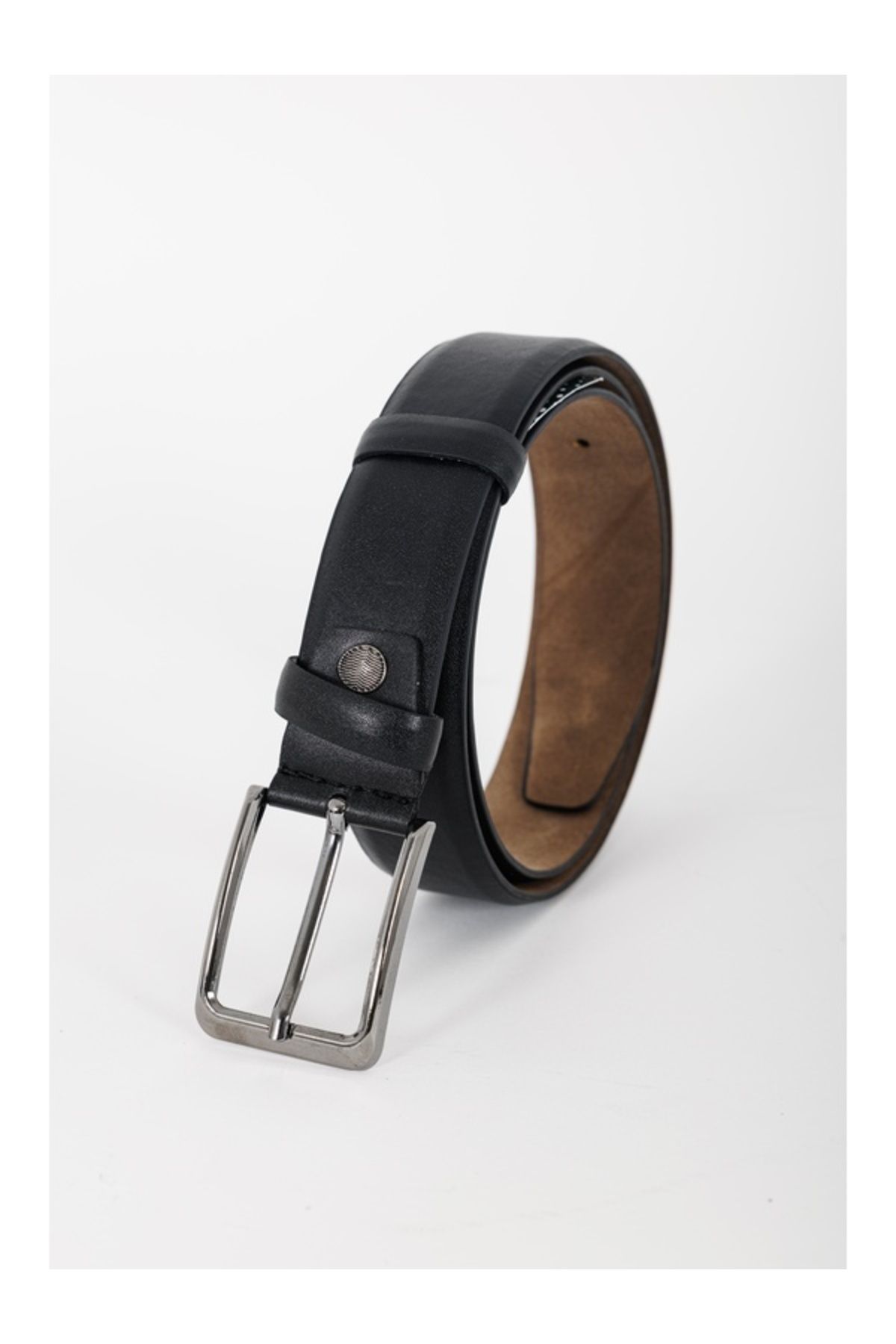 HSKBelt FlexBelt Suni Deri Klasik Mat Kemer