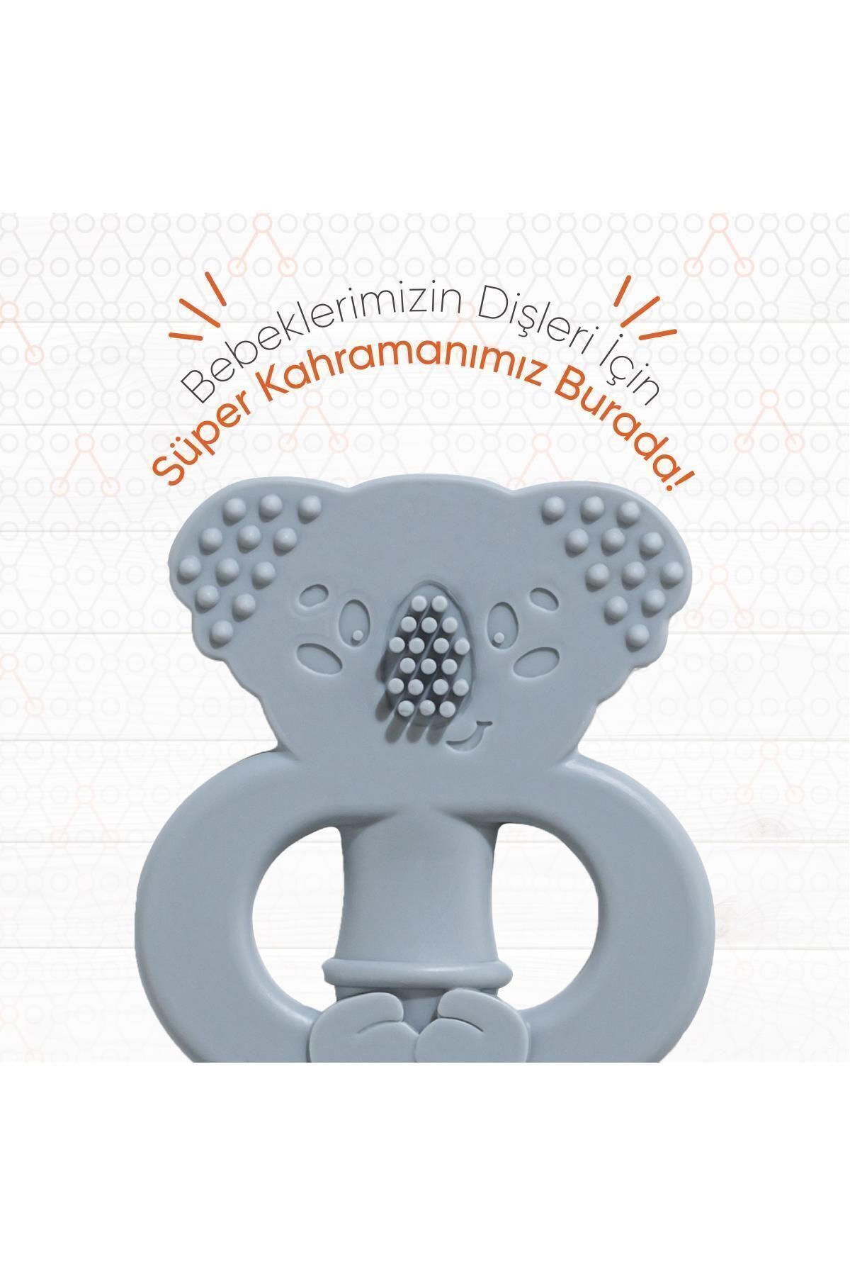 Gezenbebe Hero Bebek Diş Kaşıyıcı & Diş Fırçalama Eğitmeni Mist Gri, Dişlik fotoğrafı 5 (önizleme)