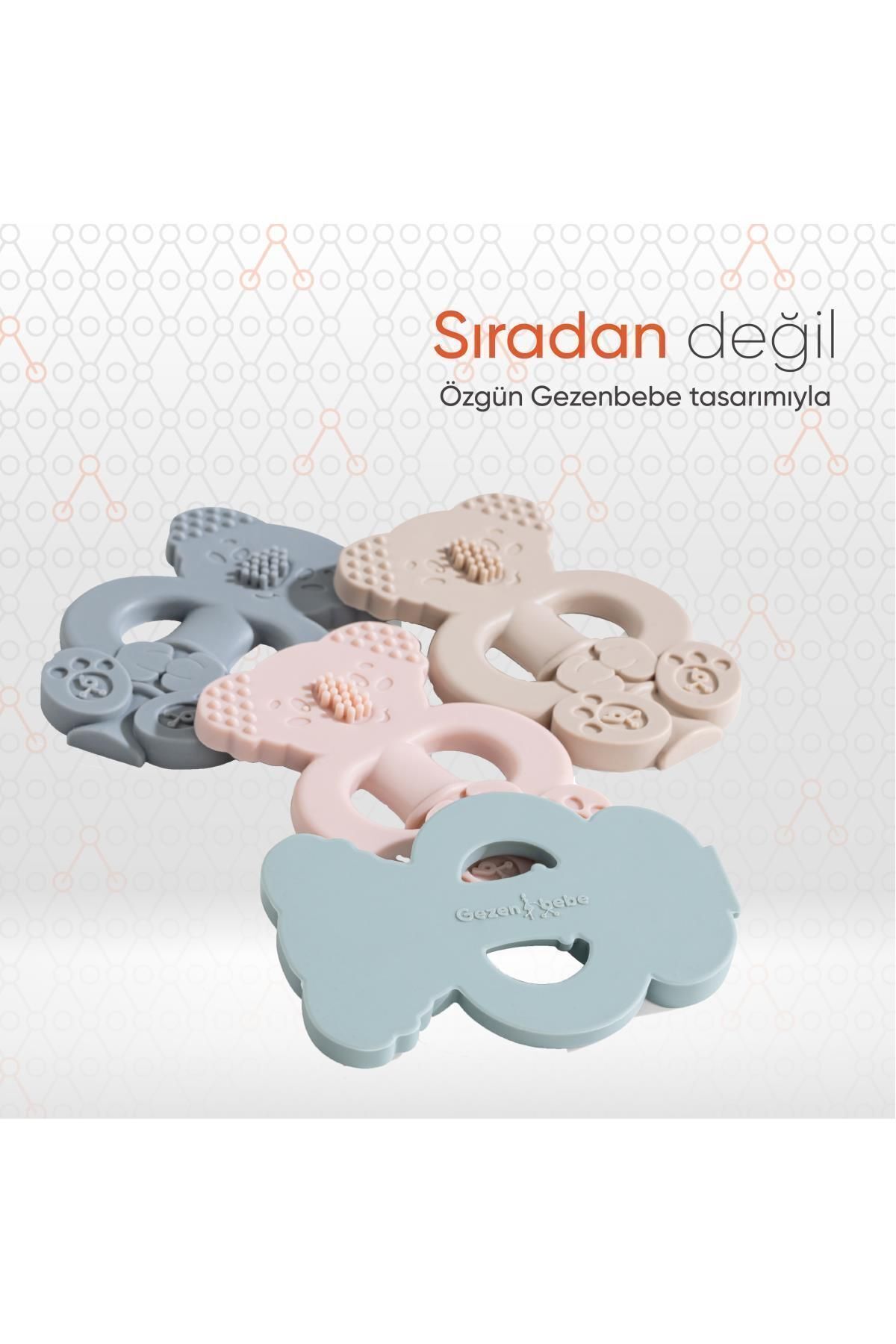 Gezenbebe Hero Bebek Diş Kaşıyıcı & Diş Fırçalama Eğitmeni Mist Gri, Dişlik fotoğrafı 7 (önizleme)