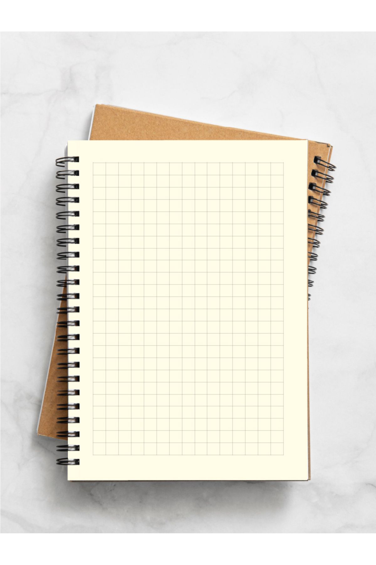 Apeirona | Limitless Art-Checked and Striped Notebook Set - A5 - Steel Spiral - 2x80 Pages 5