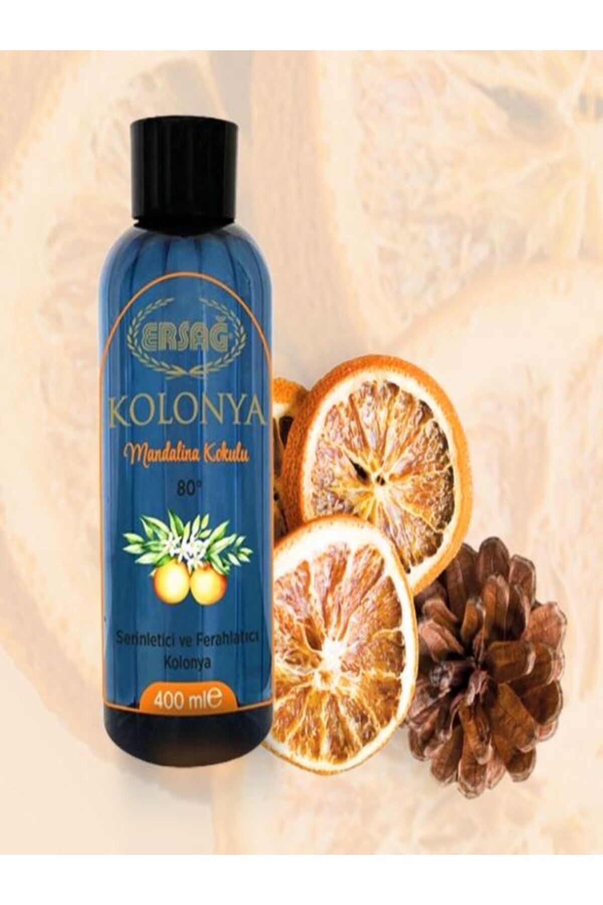 Ersağ Kolonya (MANDALİNA KOKULU) 400 ml