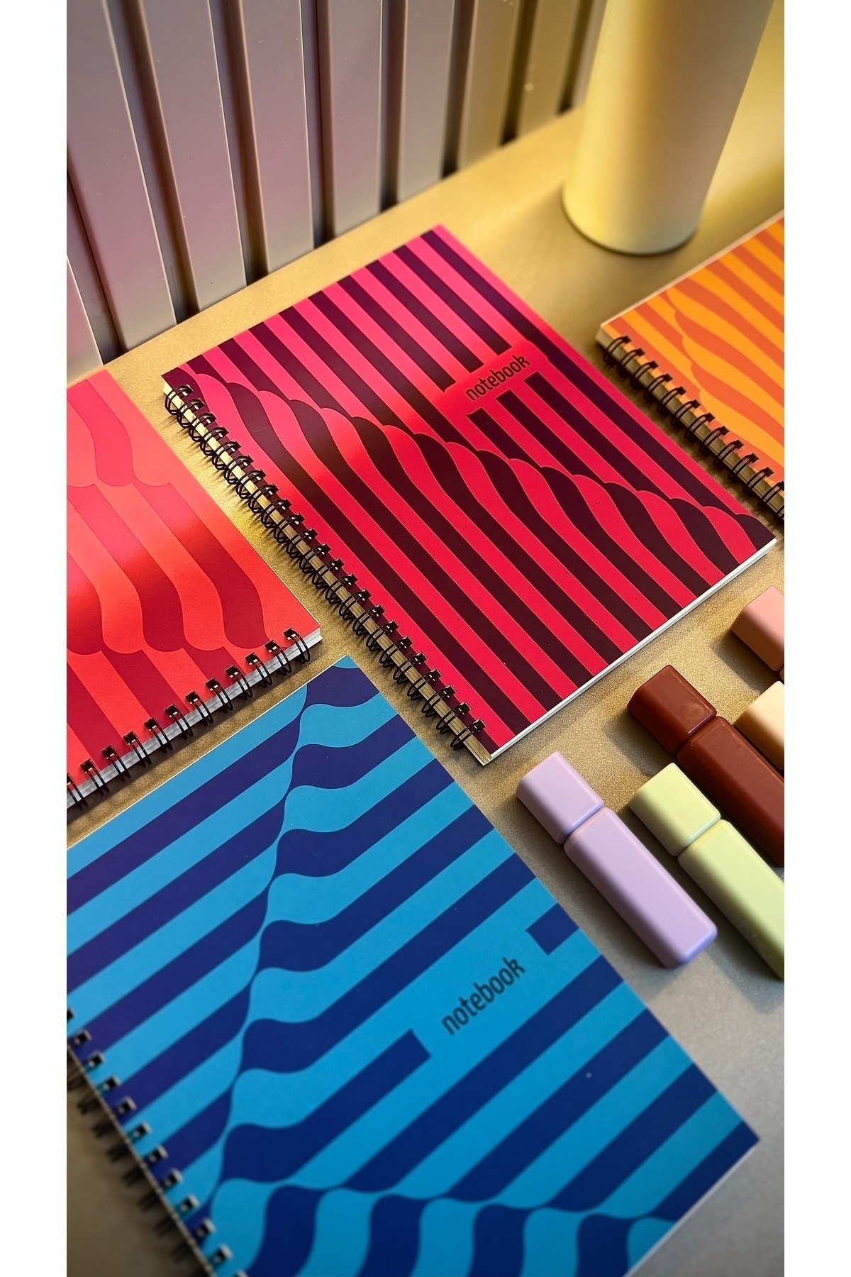 Apeirona-4-piece Checked School Notebook Set - A5 - 90 Pages 5