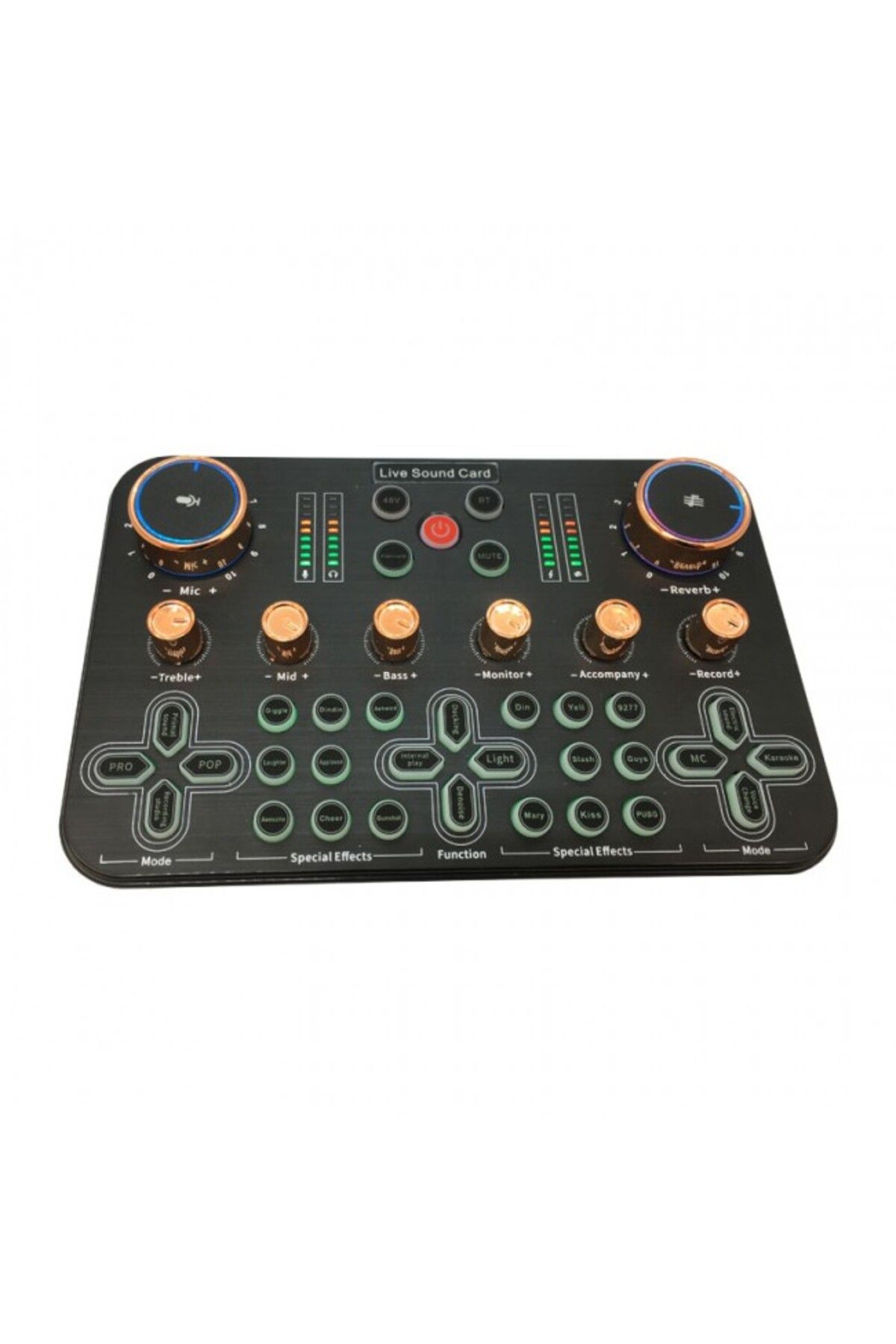 KEEPRO Ses değiştiricili canlı yayın ses kartı effectsli canlı yayın mixeri