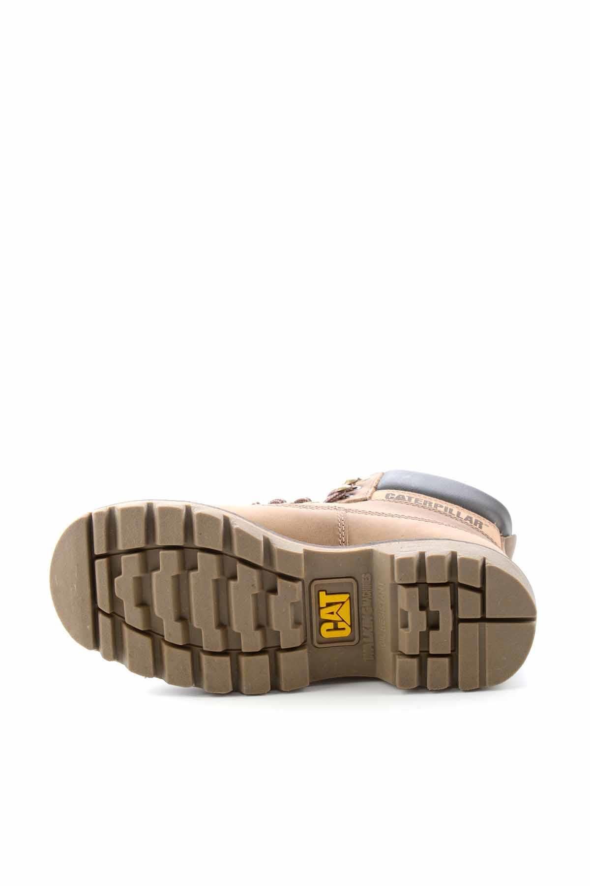 Caterpillar-Women's Beige Genuine Leather Boots T0111000103 7