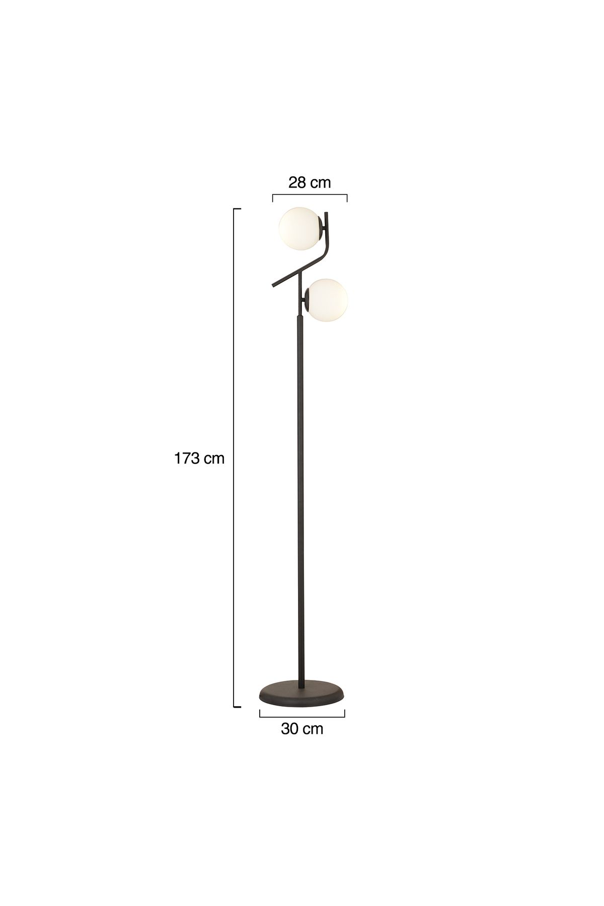 Apliqa-Lampader HubRom, VELAR 3674-01-BL 27x173 cm 1xE27-60W Negru 3