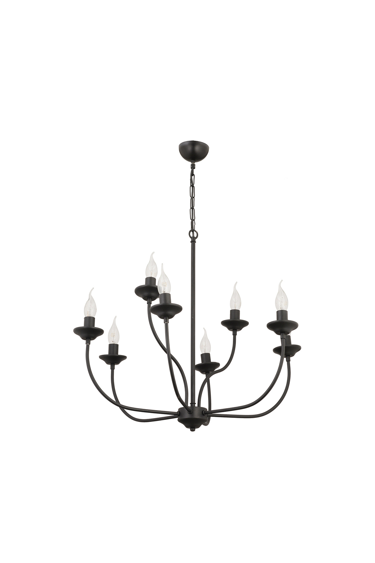 Apliqa-Lustra HubRom, ARIANE 3676-08-BL 65x94 cm 8xE14-40W Negru 5