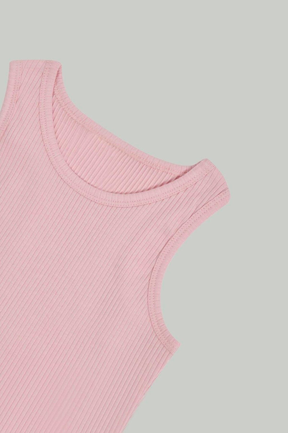 minojoy-Strappy Corded Pink Girl's Undershirt 4