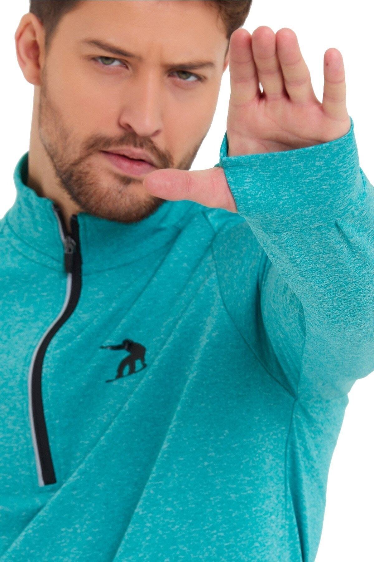 Adams-Advance Sports Sweatshirt Men's High Collar 1/4 Zipper 7
