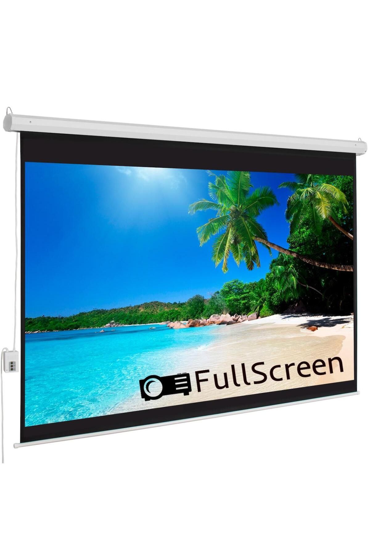 FullScreen 240x200 Motorlu Projeksiyon Perdesi
