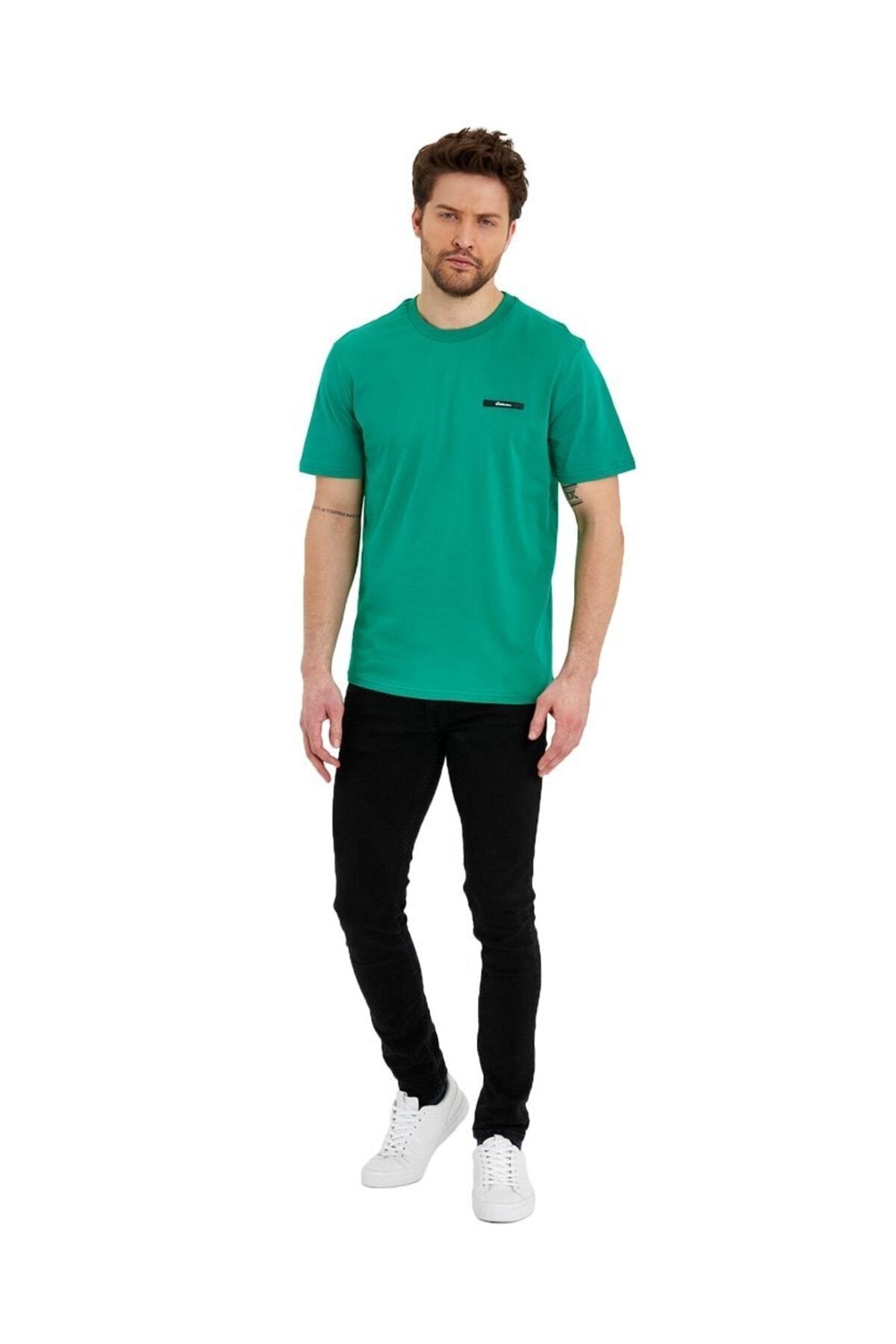 Adams-Men's Basic Printed Logo Short Sleeve T-Shirt 2