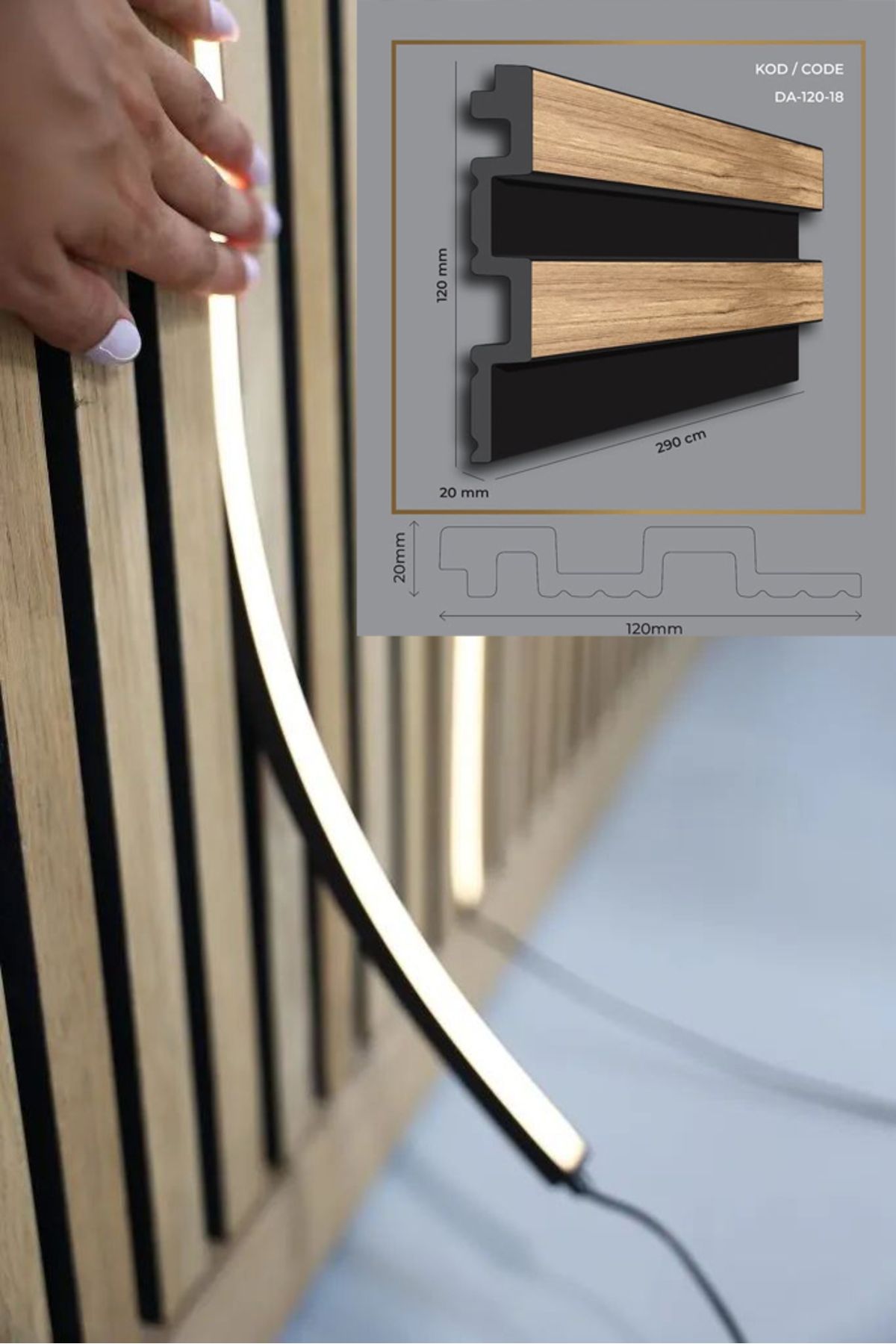 PVC DUVAR PANELİ 12X290 CM