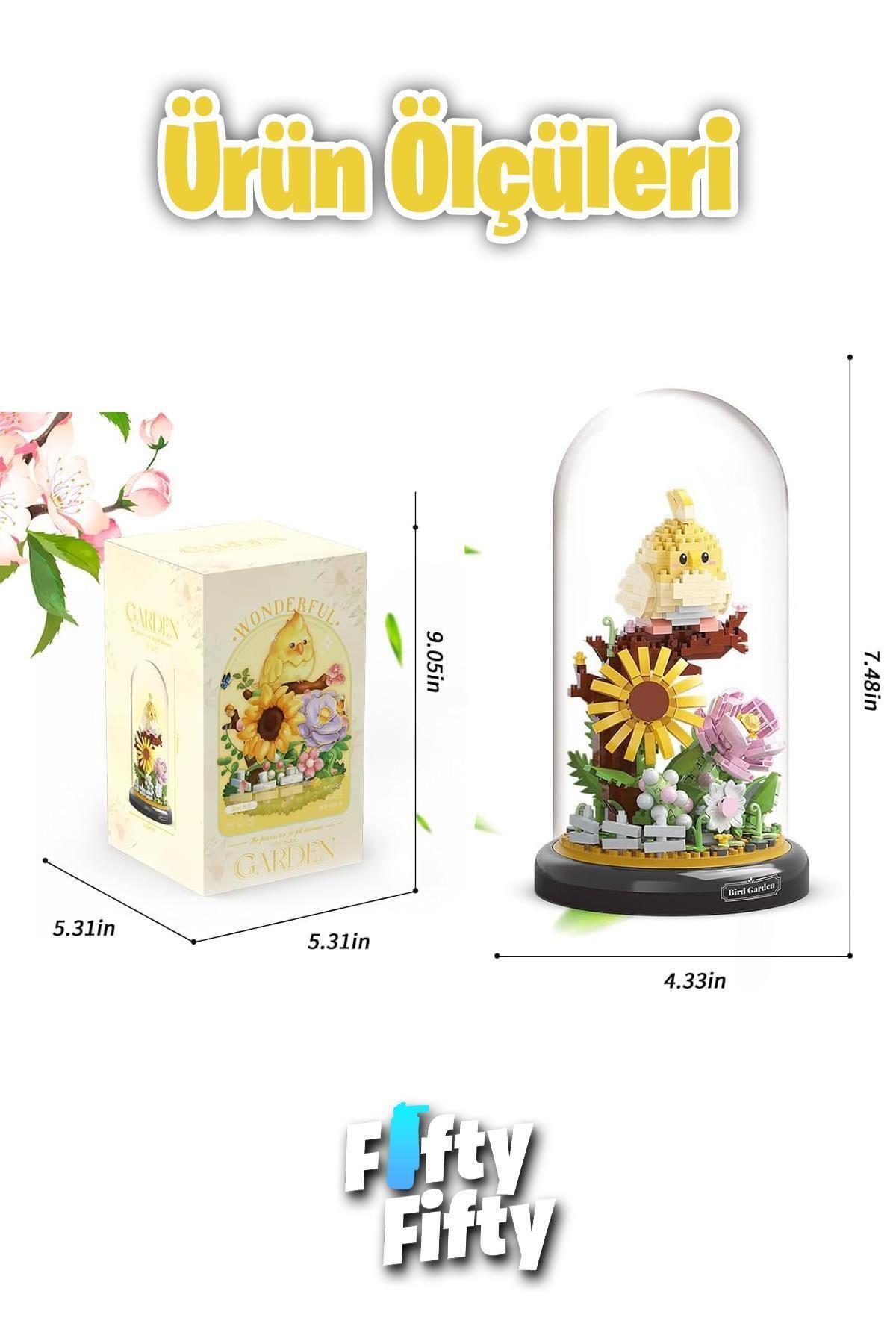 Vagonlife-Panlos Yko Series Decorative and Collectible Parrot Model 958 Piece Construction Set -Ffp1281 3