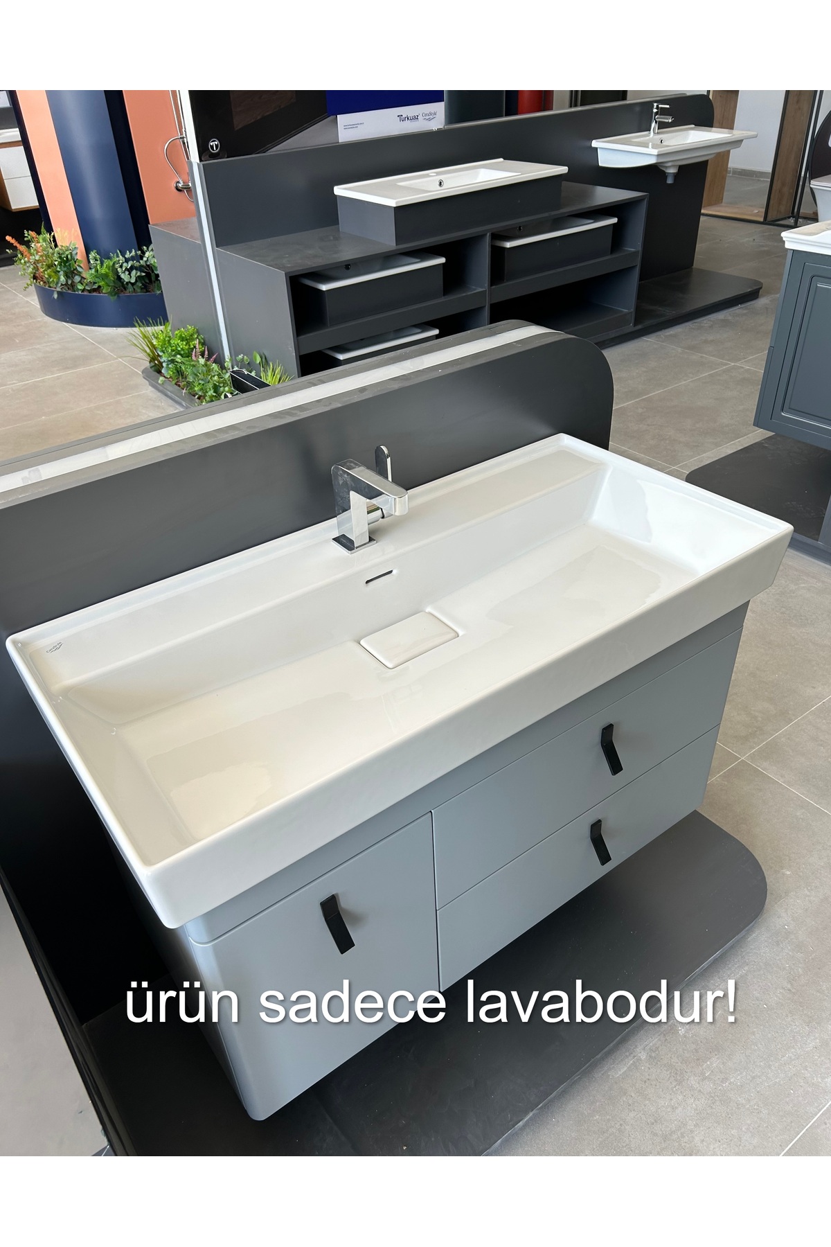 平沢 TURKUAZ Seramik Sharp Etajerli Lavabo 80 X 48 Cm - Fiyatı, Yorumları