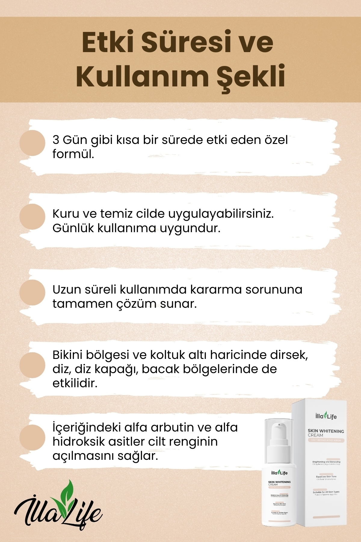 İlla Life-Private Area - Fast-Acting Whitening Underarm Bikini Area 5