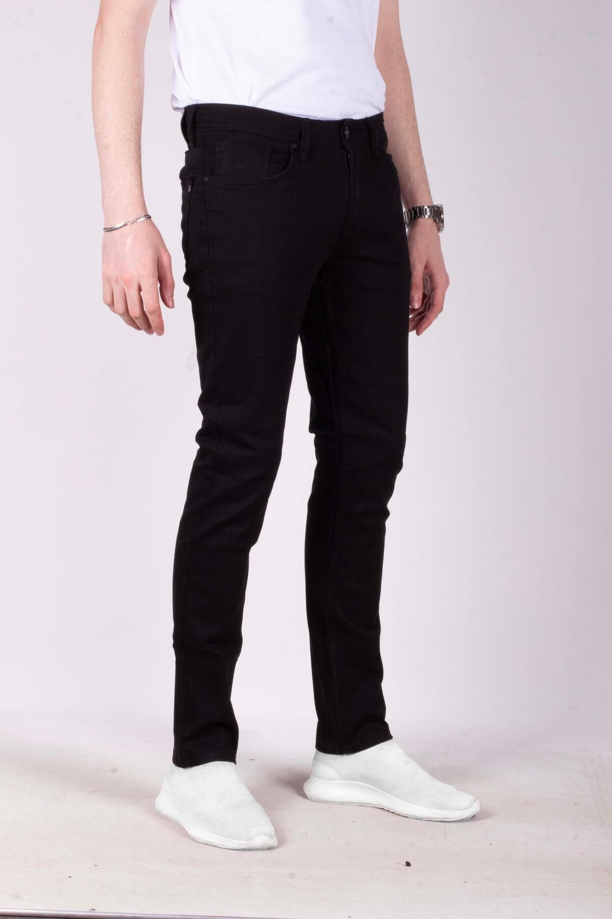 شلوار جین مشکی مردانه سیاه لباس باریک فلش 5 جیب JEAN JEANS 2228 6134 ان سی آر Ncs