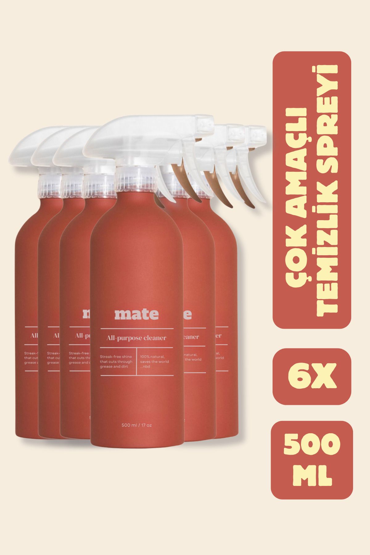 Mate Çok Amaçlı Leke Çıkarıcı Sprey 6x500 ml