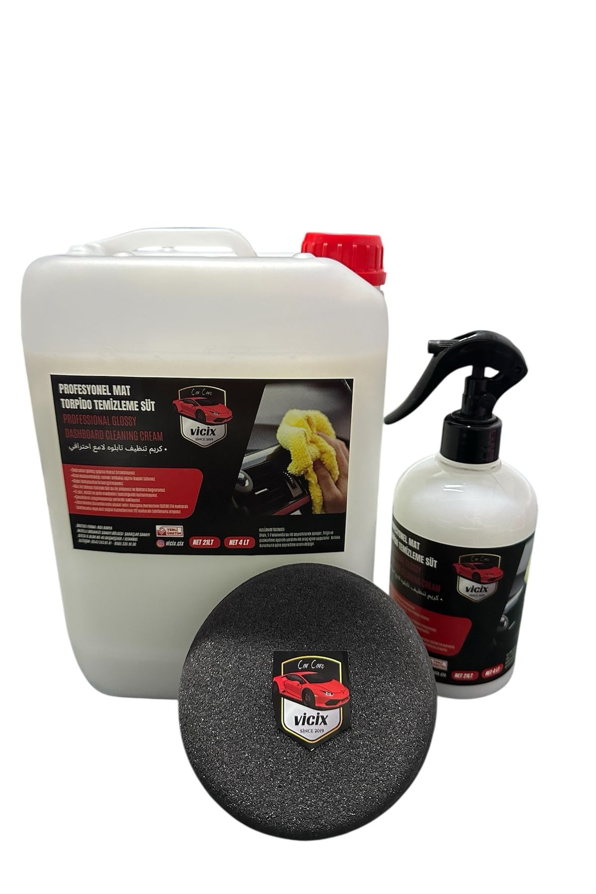 ROX KİMYA TORPİDO PARLATMA 4LT+TORPİDO TEMİZLEME 500ml+ SÜNGER HEDİYE