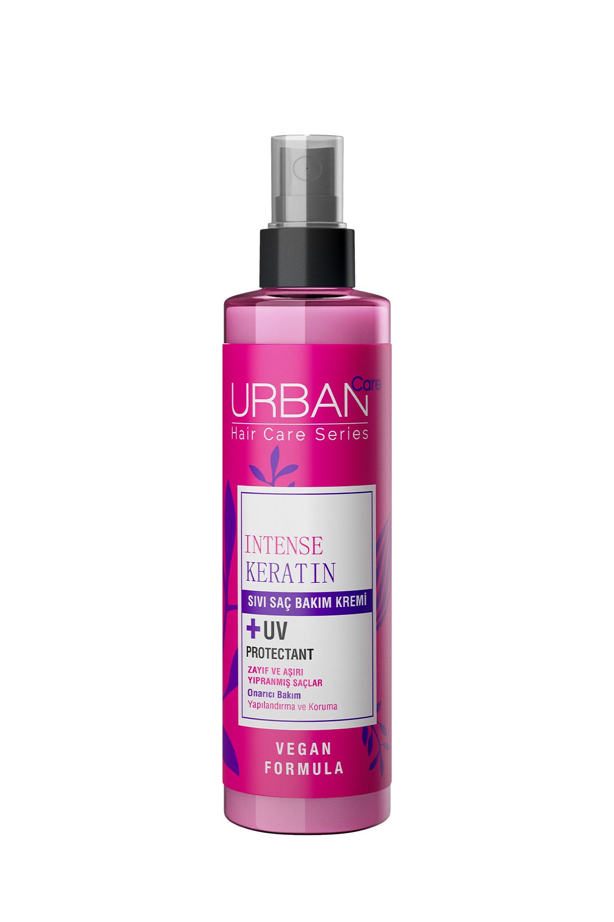نرم کننده مو زنانه کرم مراقبت از موهای مایع شدید و کراتین ویژه 200ML VEGAN Urban Care