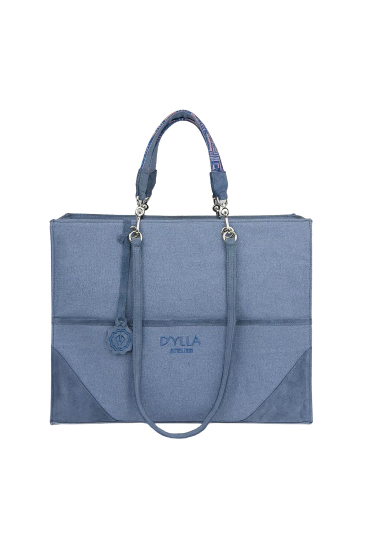 D'ylla Atelier VALERIA Serisinden Kadın Omuz Çantası - Tote Bag - Ocean