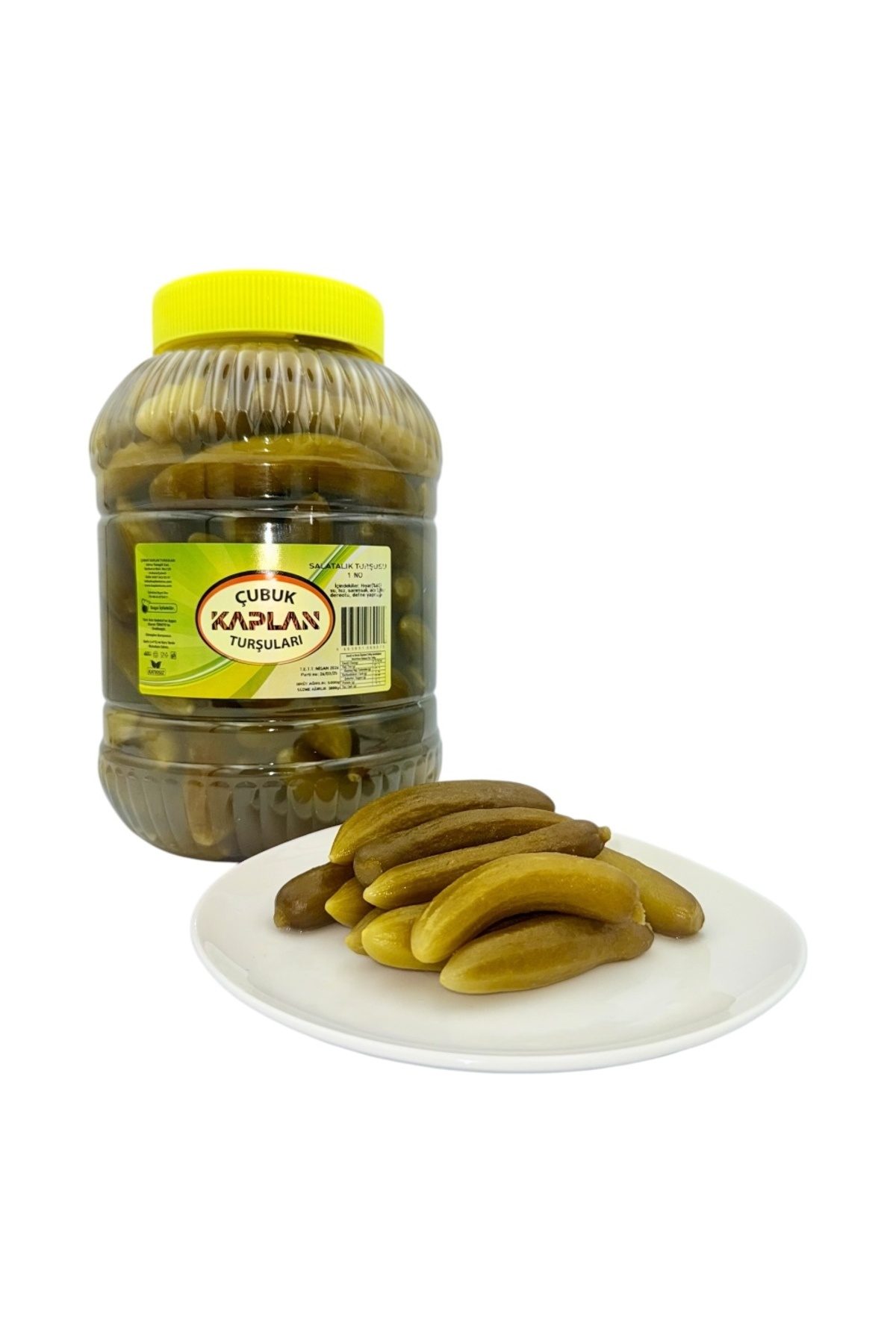 çubuk kaplan turşuları 5 Kg Çubuk Salatalık Turşusu (ORTA BOY)