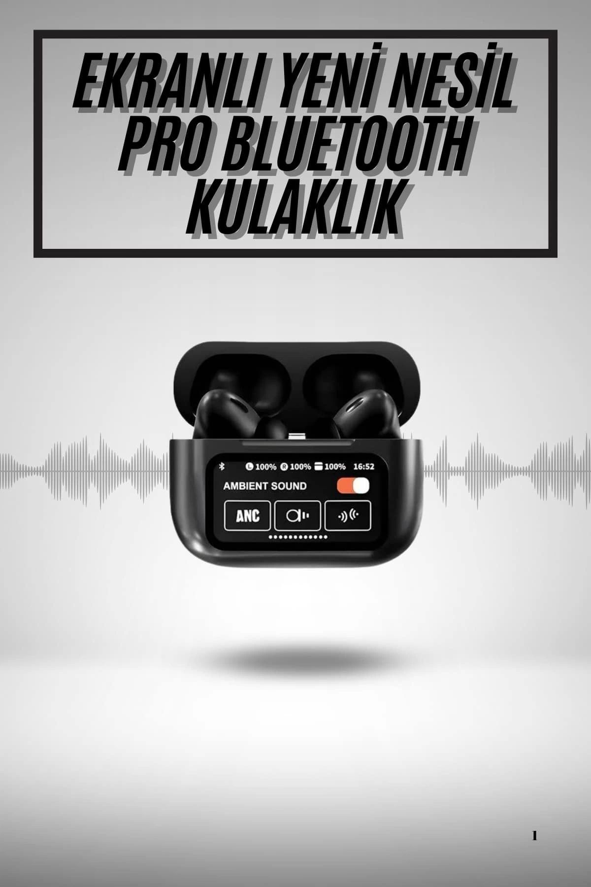 MELFSHOP 2.Nesil Pro Ekranlı Sesli Görüşme Yapabilen Kablosuz Bluetooth Kulaklık