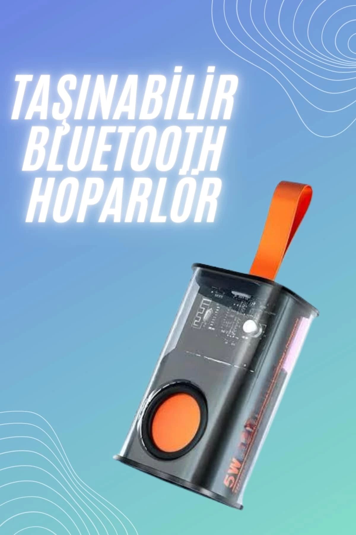 MELFSHOP Bluetooth Hoparlör Dayanıklı Uzun Pil Ömrü Taşınabilir Yüksek Ses Kaliteli