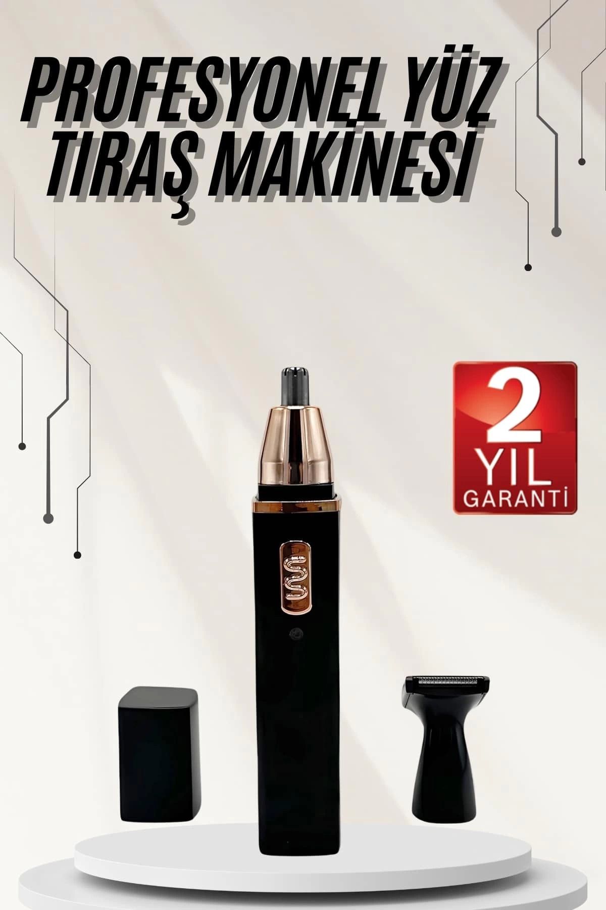 feifei Kulak Burun Tıraş Makinesi Taşınabilir Şarjlı 3 Başlıklı Uzun Ömürlü