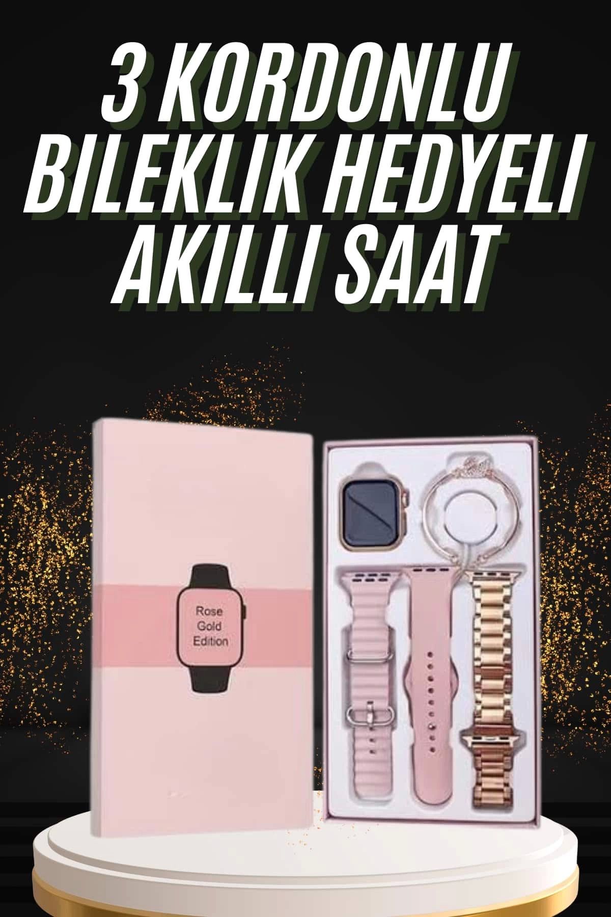 MELFSHOP Genç Kızlara Özel Akıllı Saat 41 mm Çağrı Cevaplayabilen NFC ve GPS Uyumlu