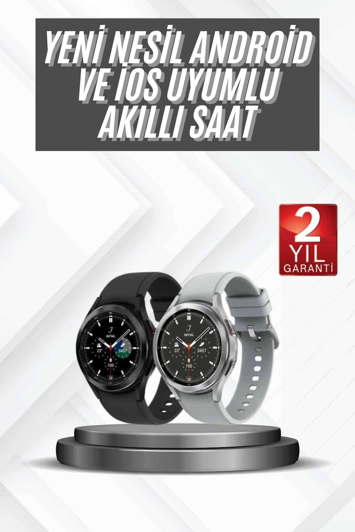MELFSHOP Akıllı Saat Çok Fonksiyonlu Çağrı Cevaplayabilen Bildirim Görme Uzun Pil Ömrü