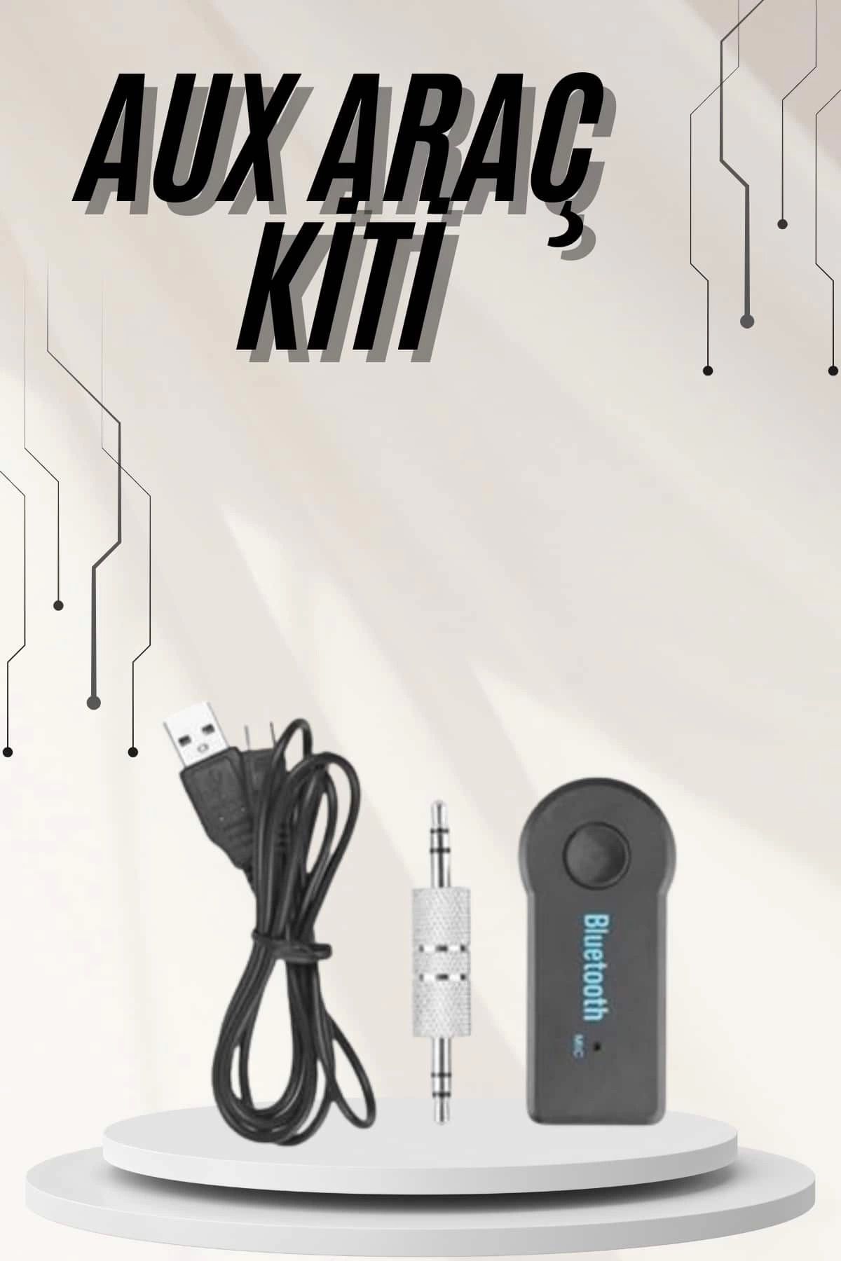 hayalimsah Yeni Nesil Bluetooth Aux Araç Kiti Siyah TV Tablet Telefon Araç Araba