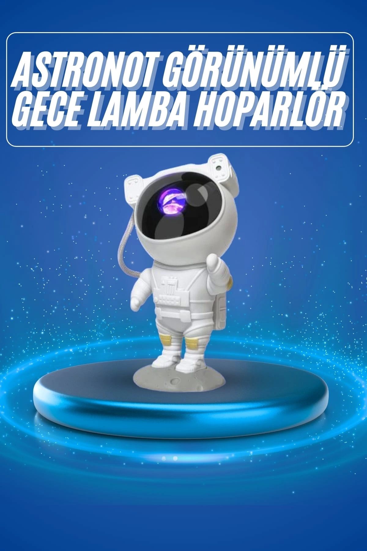 hayalimsah Projeksiyon Astronot Lamba Speaker Sevimli Astronot Bluetooth Hoparlör