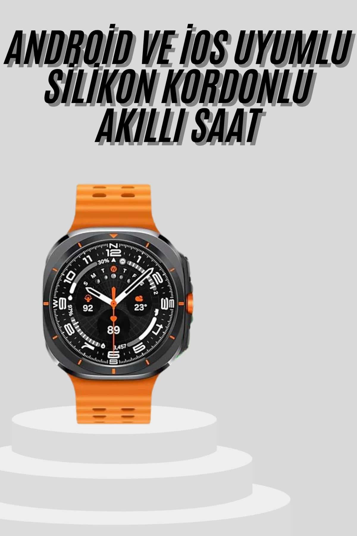 MELFSHOP Yeni Nesil Çağrı Cevaplayabilen 47 MM Titreşimli Çok Fonksiyonlu Akıllı Saat