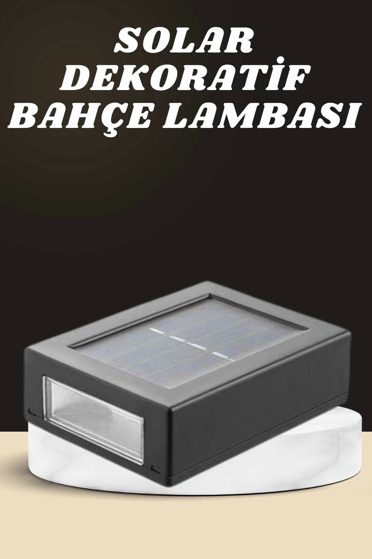 Heez Dekoratif Duvar Lambası Solar Güneş Enerjili Bahçe Aydınlatması