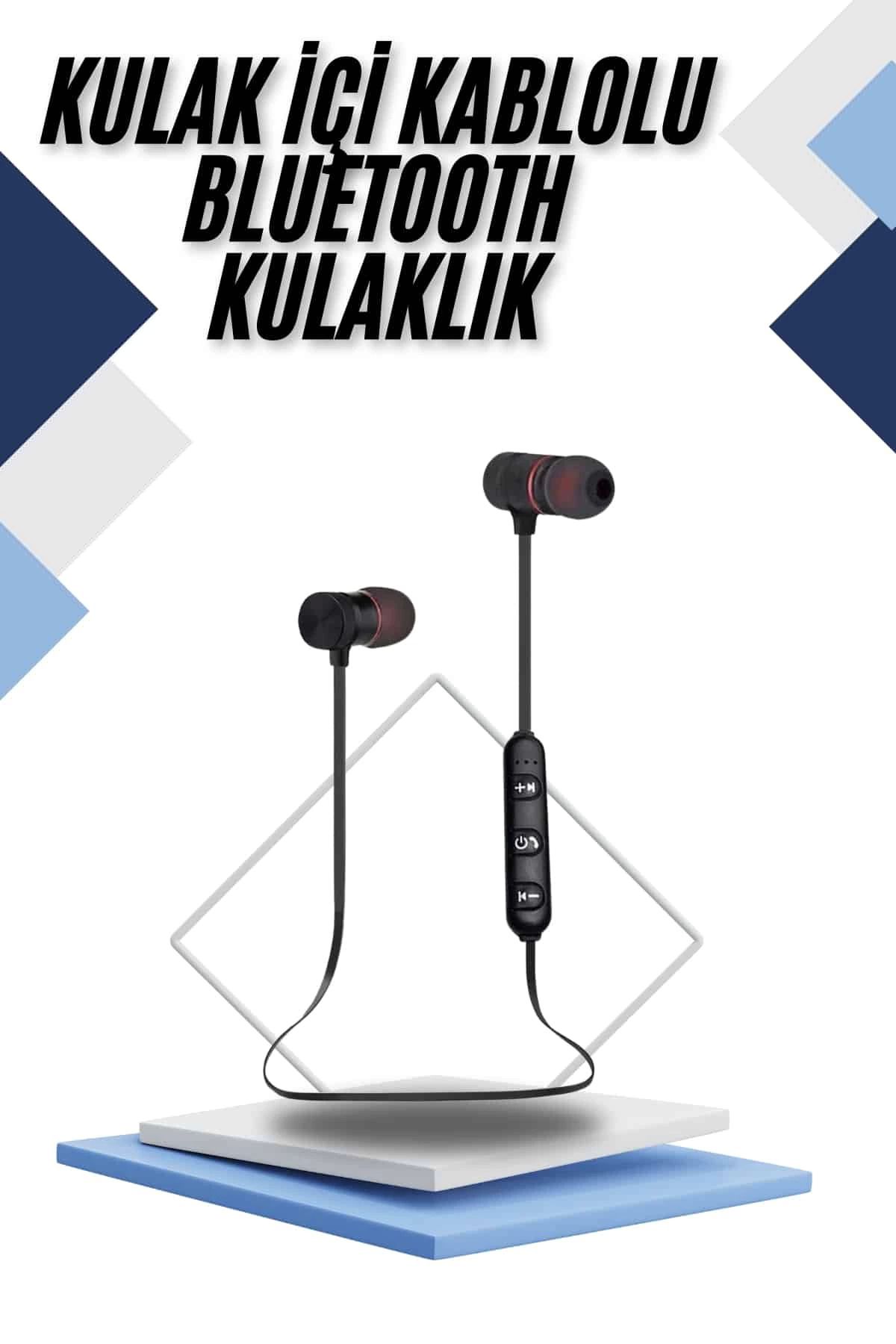 MELFSHOP Kablolu Kulakiçi Bluetooth Kulaklık Mıknatıslı ANC Özellikli Yüksek Ses Kaliteli