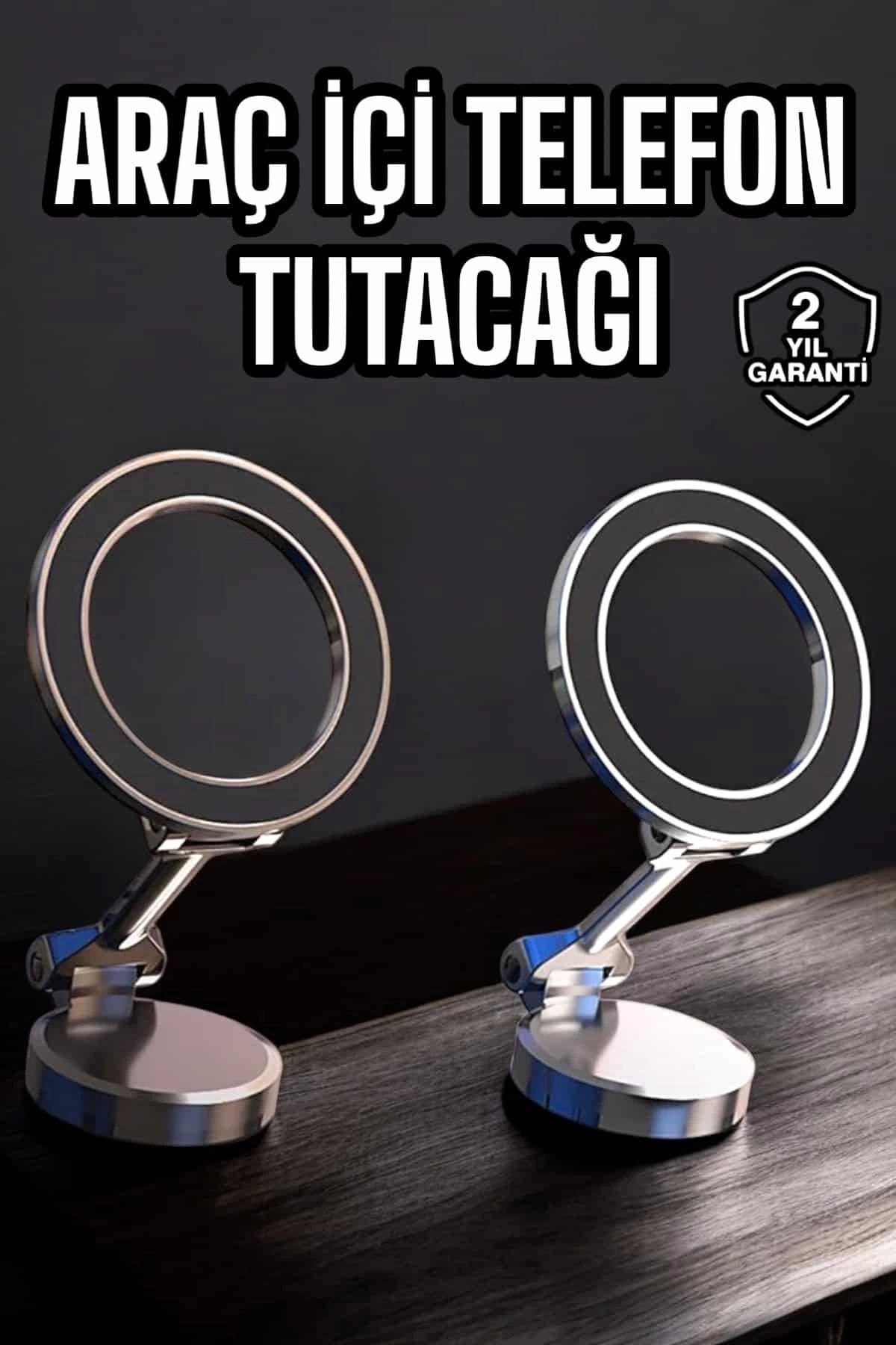 Heez Telefon Tutucu Tüm Arabalara Uyumlu Araç İçi Katlanabilir Manyetik Tasarım